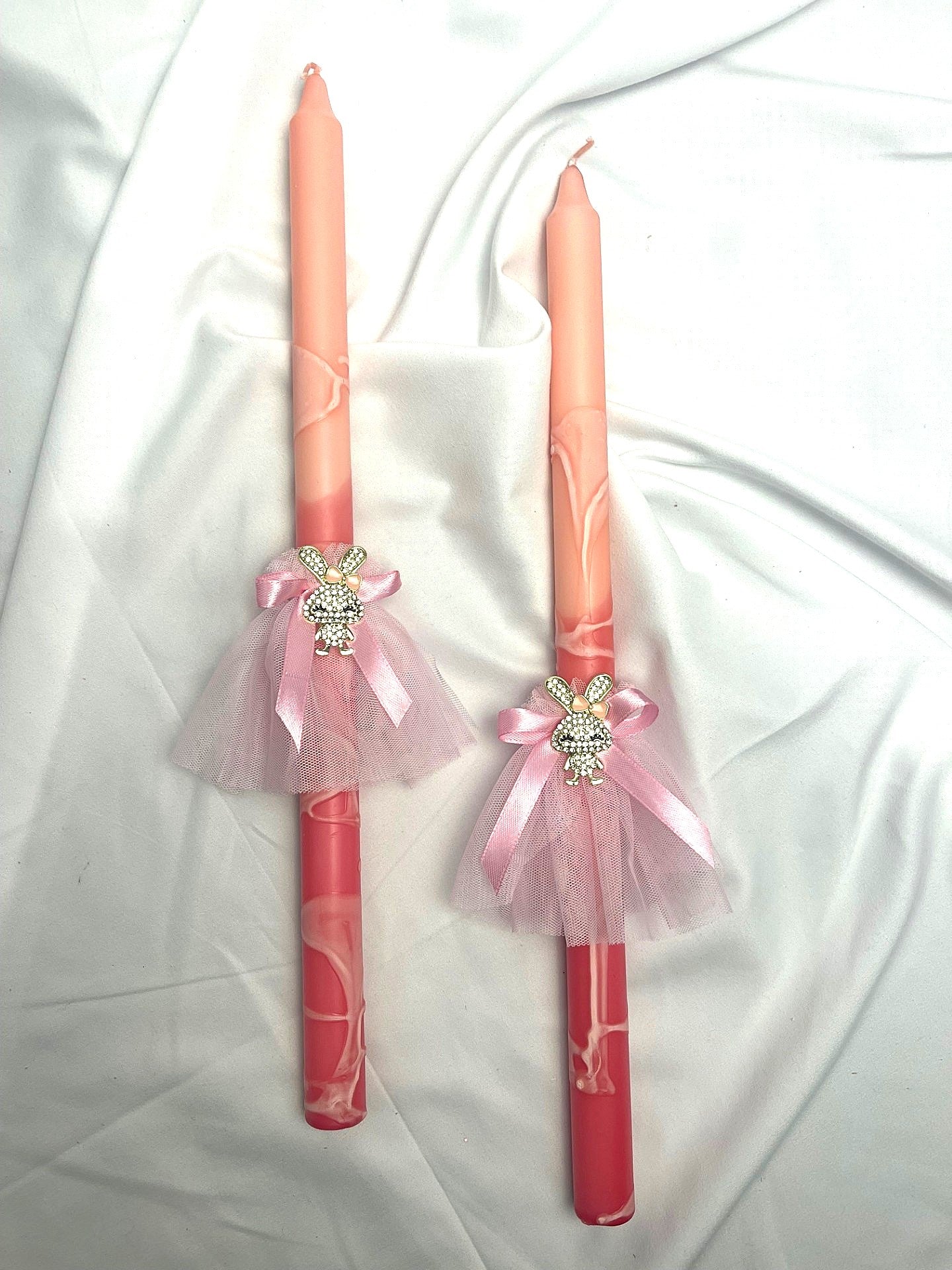 Sparkly Bunny Easter Candle / Lambatha 40cm (LARGE)