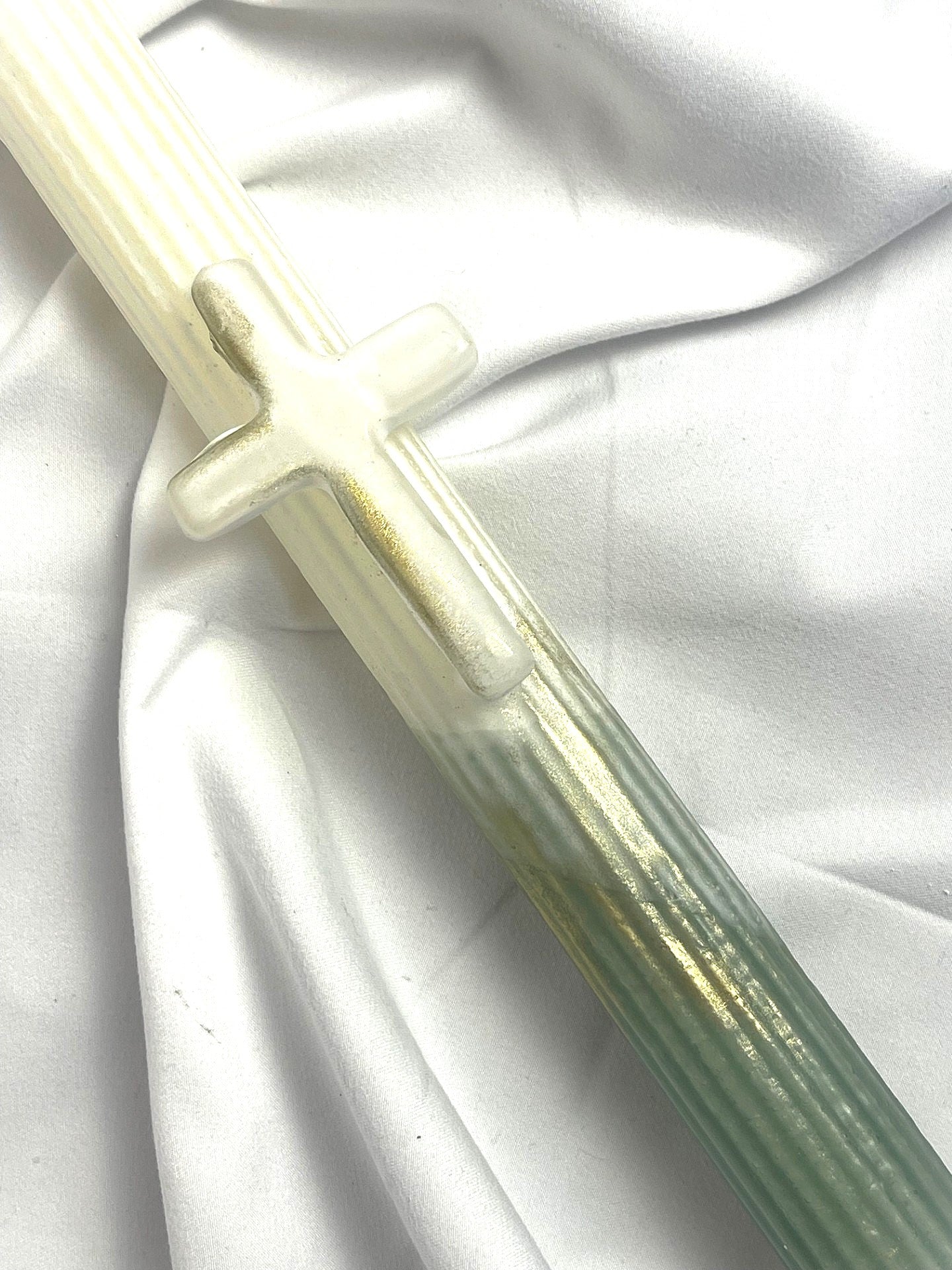 Wax Cross Heaven Lambatha / Palm Sunday Easter Candle 27cm (SMALL)