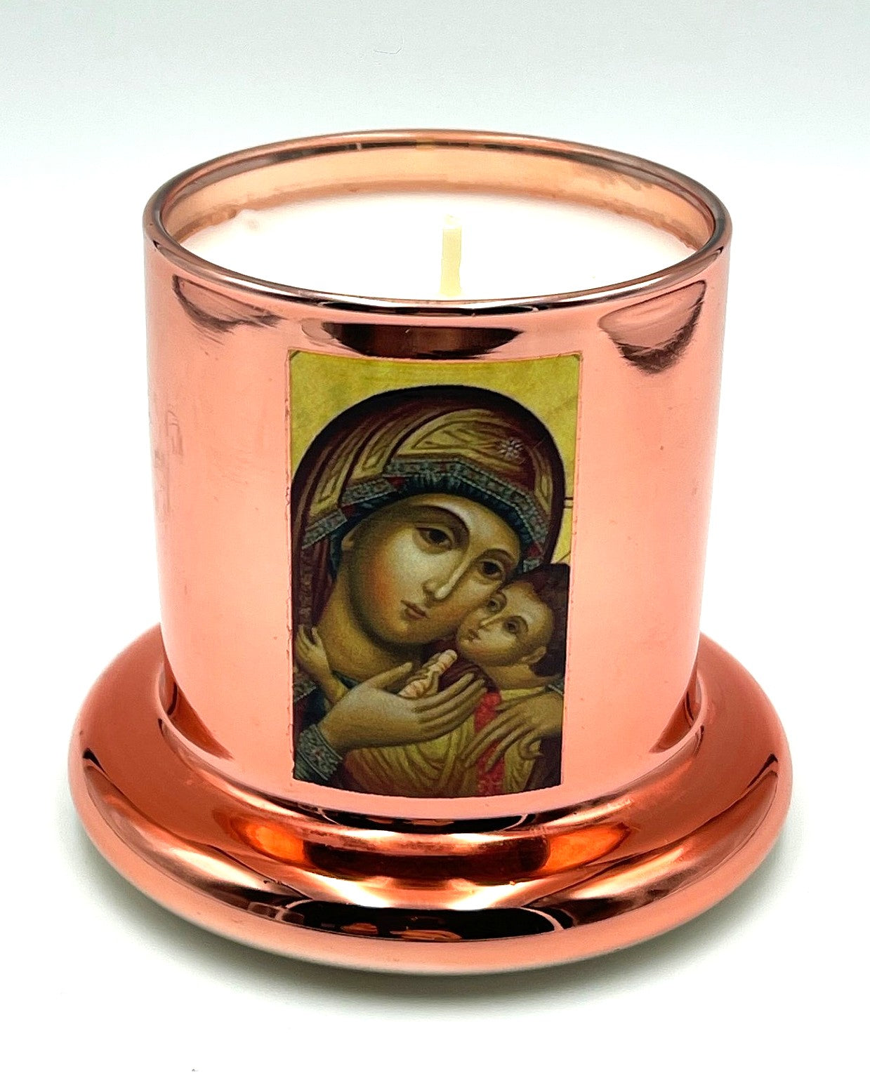 Virgin Mary & Chris Cloche Dome Candle