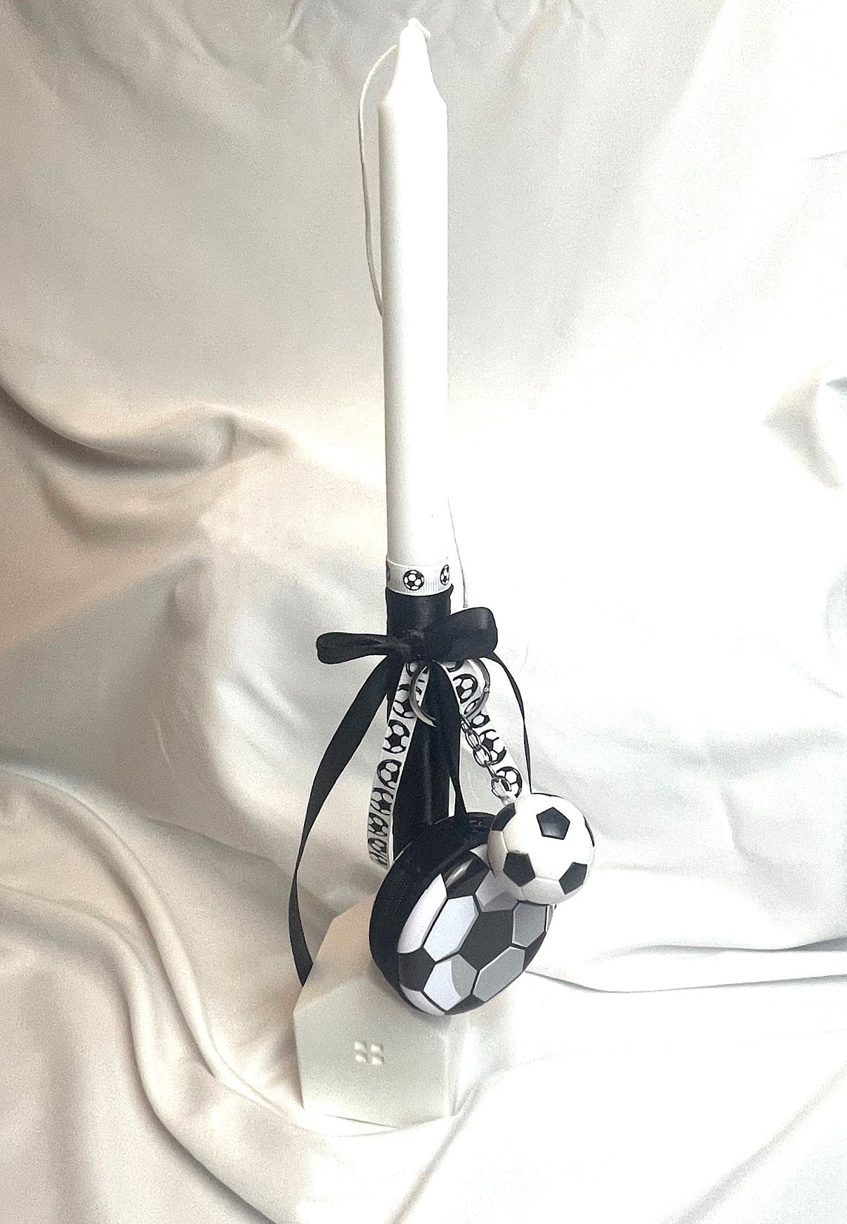 Soccer Fan Lambatha / Palm Sunday Easter Candle 40cm (LARGE)