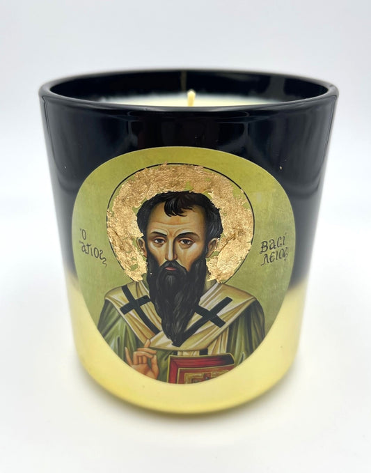 St Vasilios / Basil The Great  Candle  - Livani Frankincense Fragrance