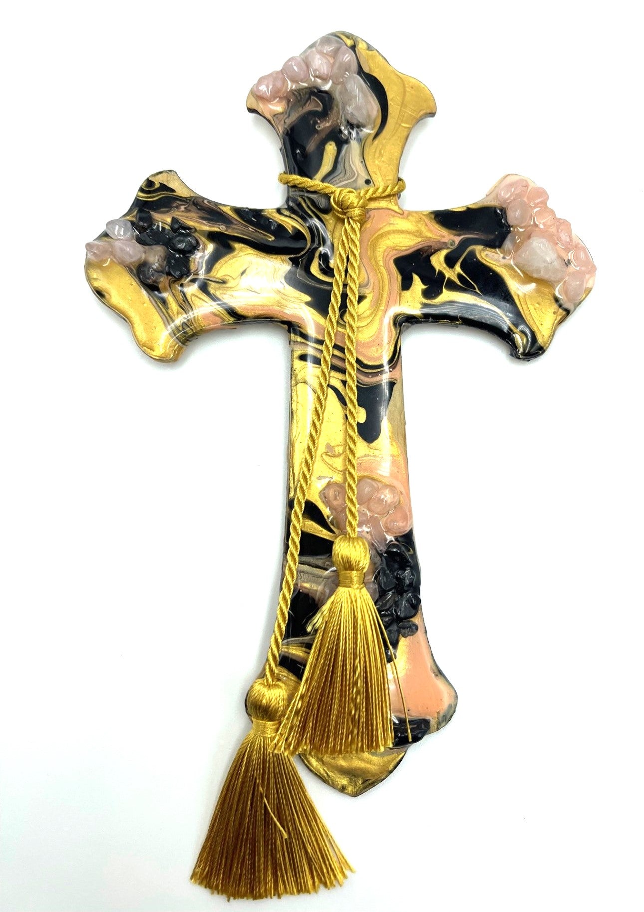 Gemstone Resin Crosses