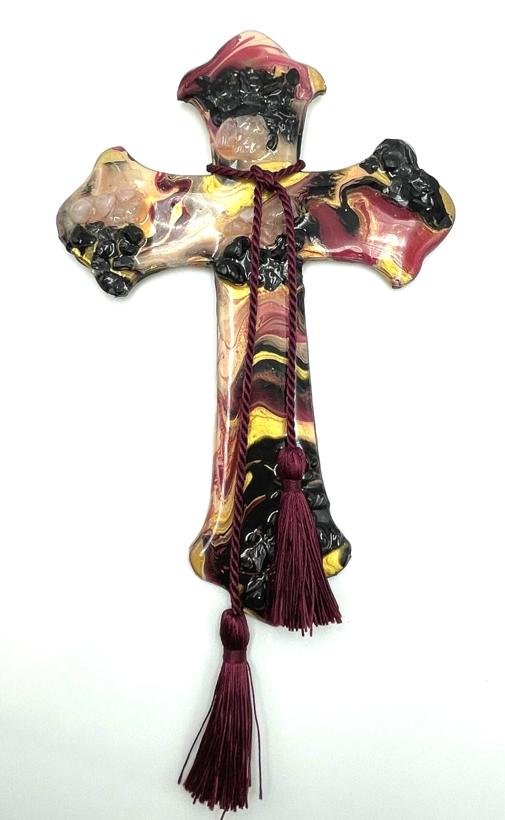 Gemstone Resin Crosses