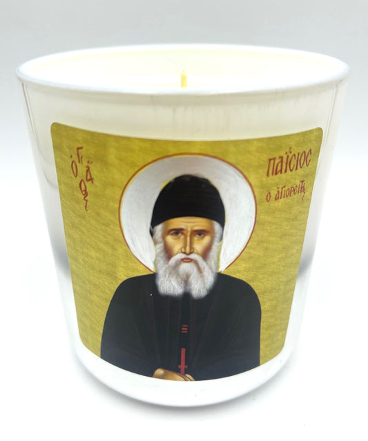 Saint Paisios Candle - Livani/Frankincense Fragrance