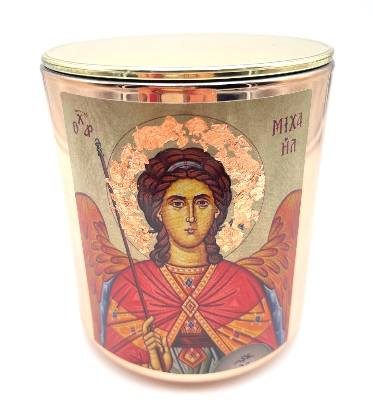 St Michael / Archangel  Candle -  Livani / Frankincense Fragrance