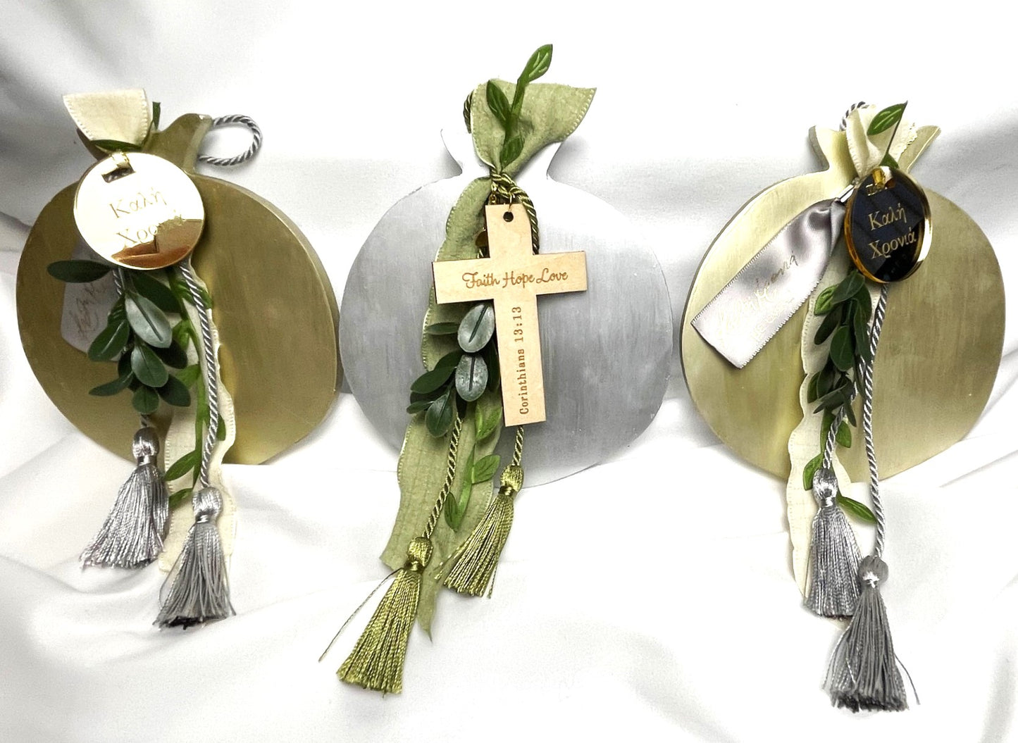 Pomegranate Good Luck (Gouri) Wall Plaque - Gold