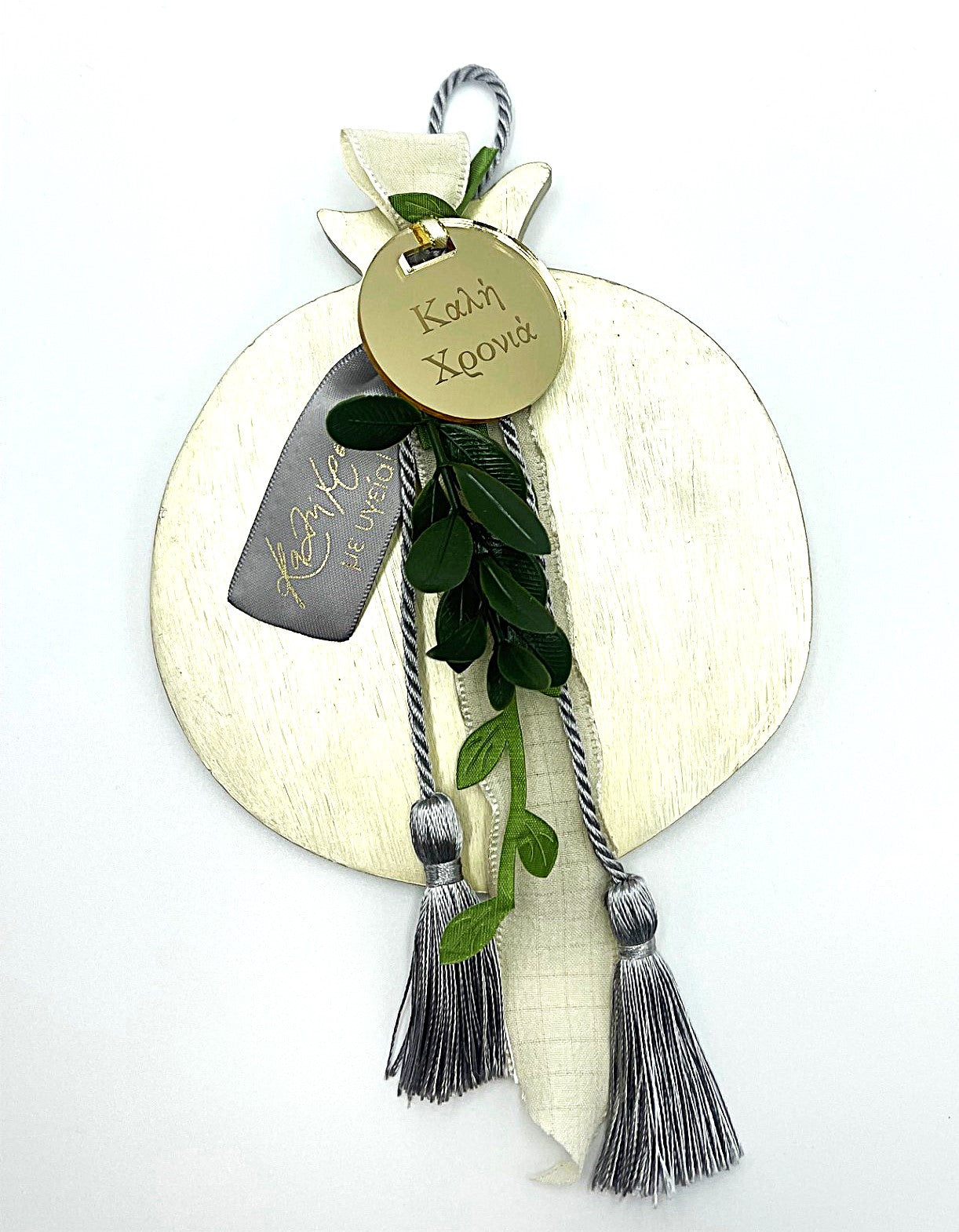 Pomegranate Good Luck (Gouri) Wall Plaque - Gold