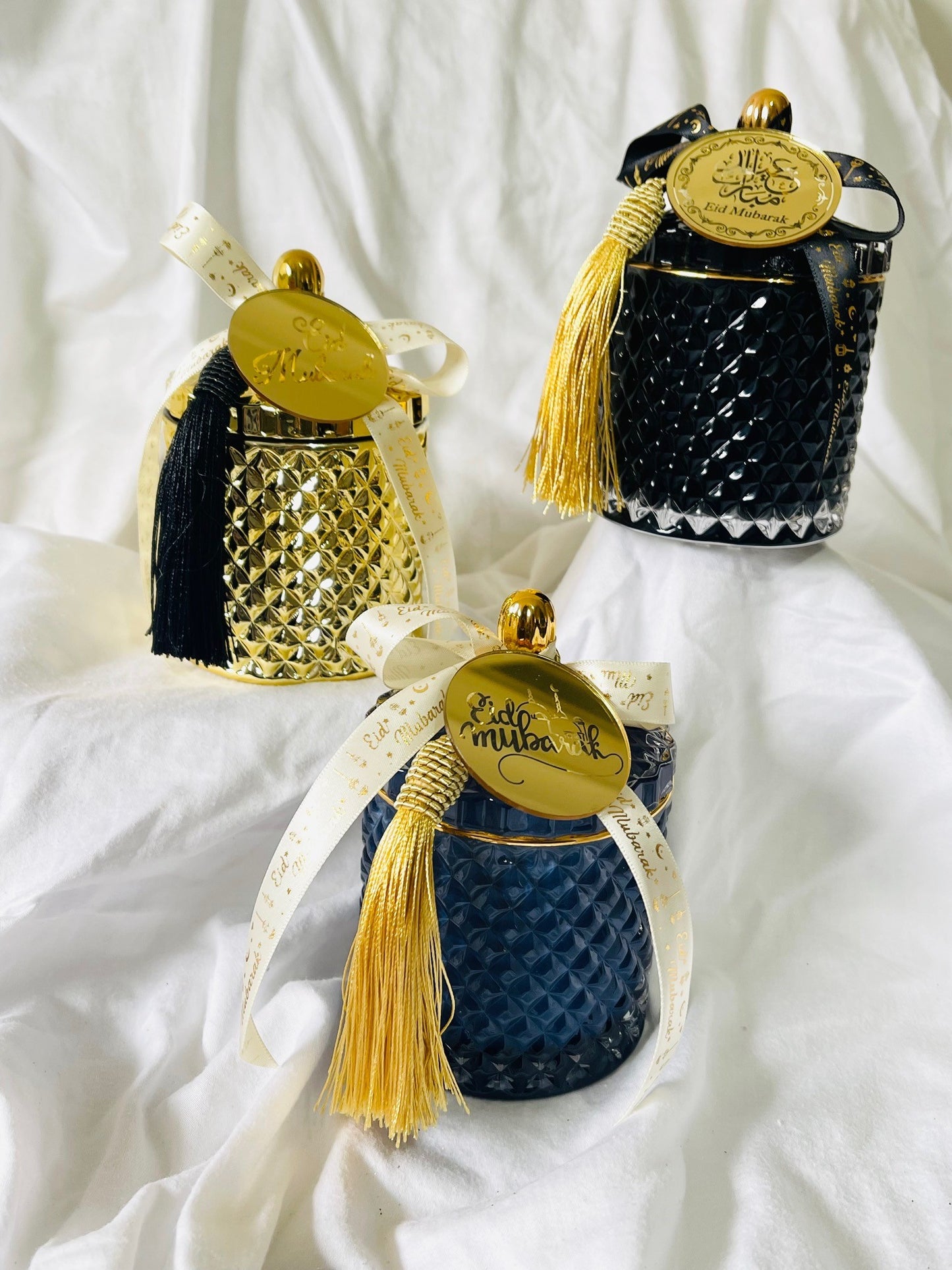 Eid Mubarak Festive Candle (Gold)