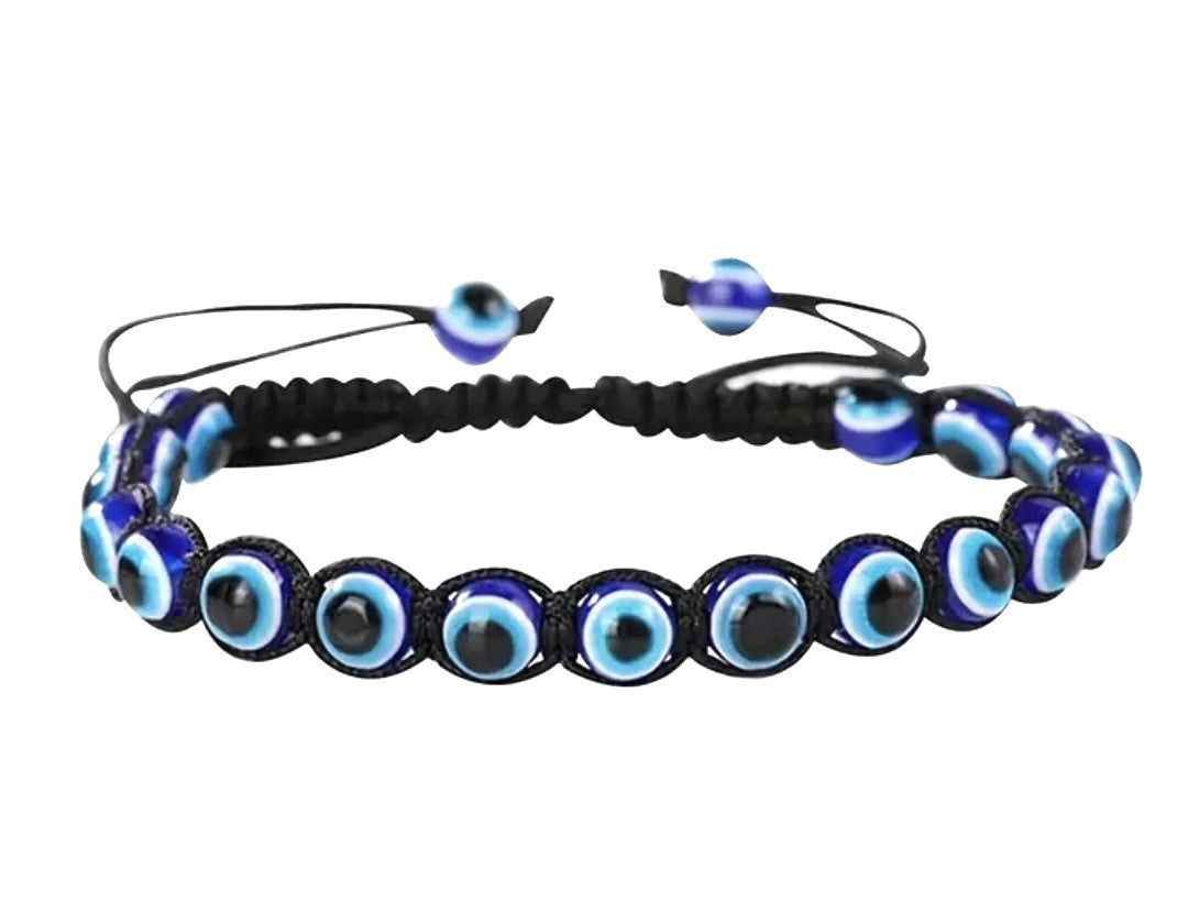Evil Eye Knotted Cord Bracelet  - Boys/Men - Protection
