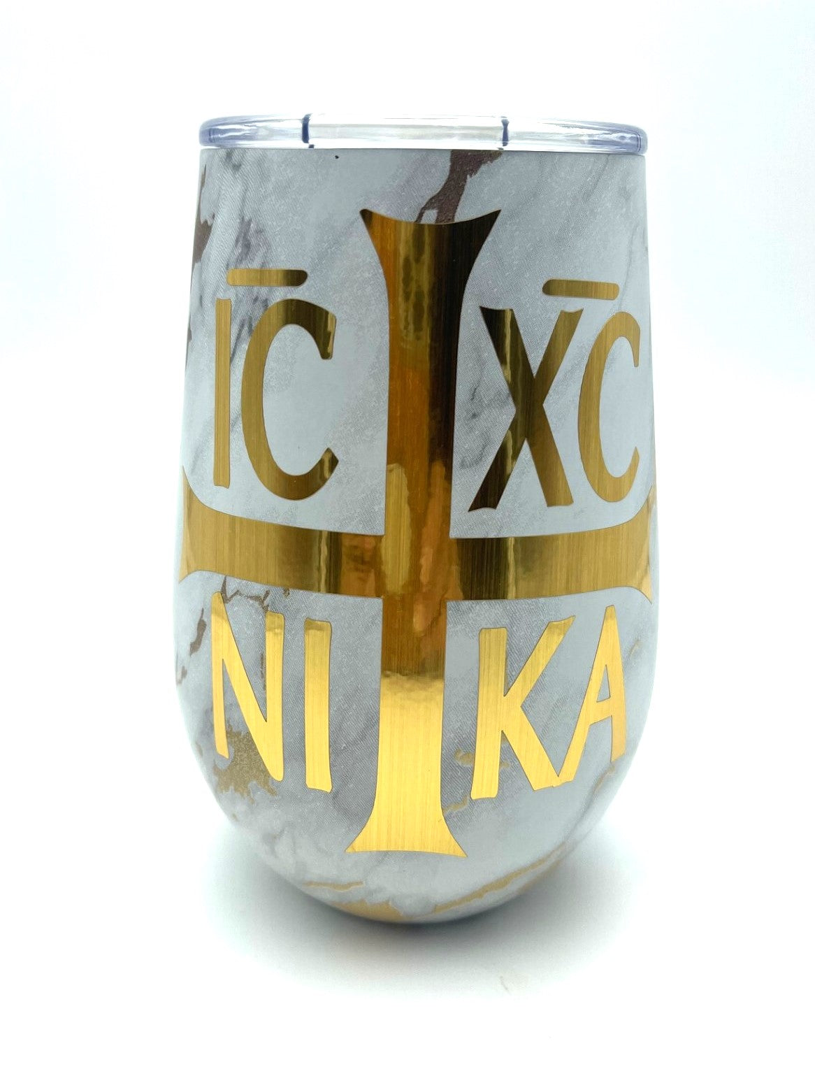 Religious Candle in Mug - Gold IC XC NIKA (Gold Marble) (Noir 29 inspired)