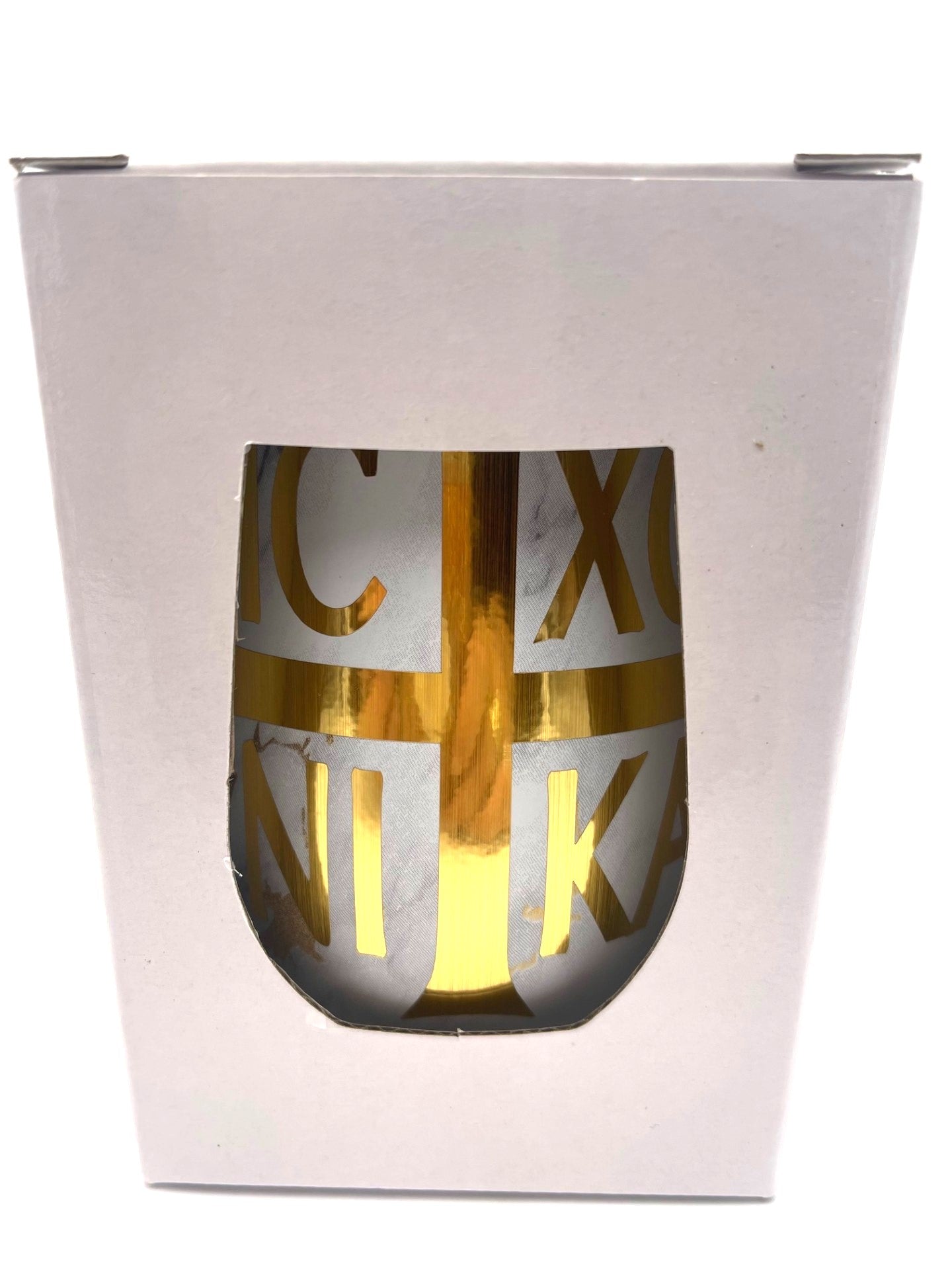 Religious Candle in Mug - Gold IC XC NIKA (Gold Marble) (Noir 29 inspired)