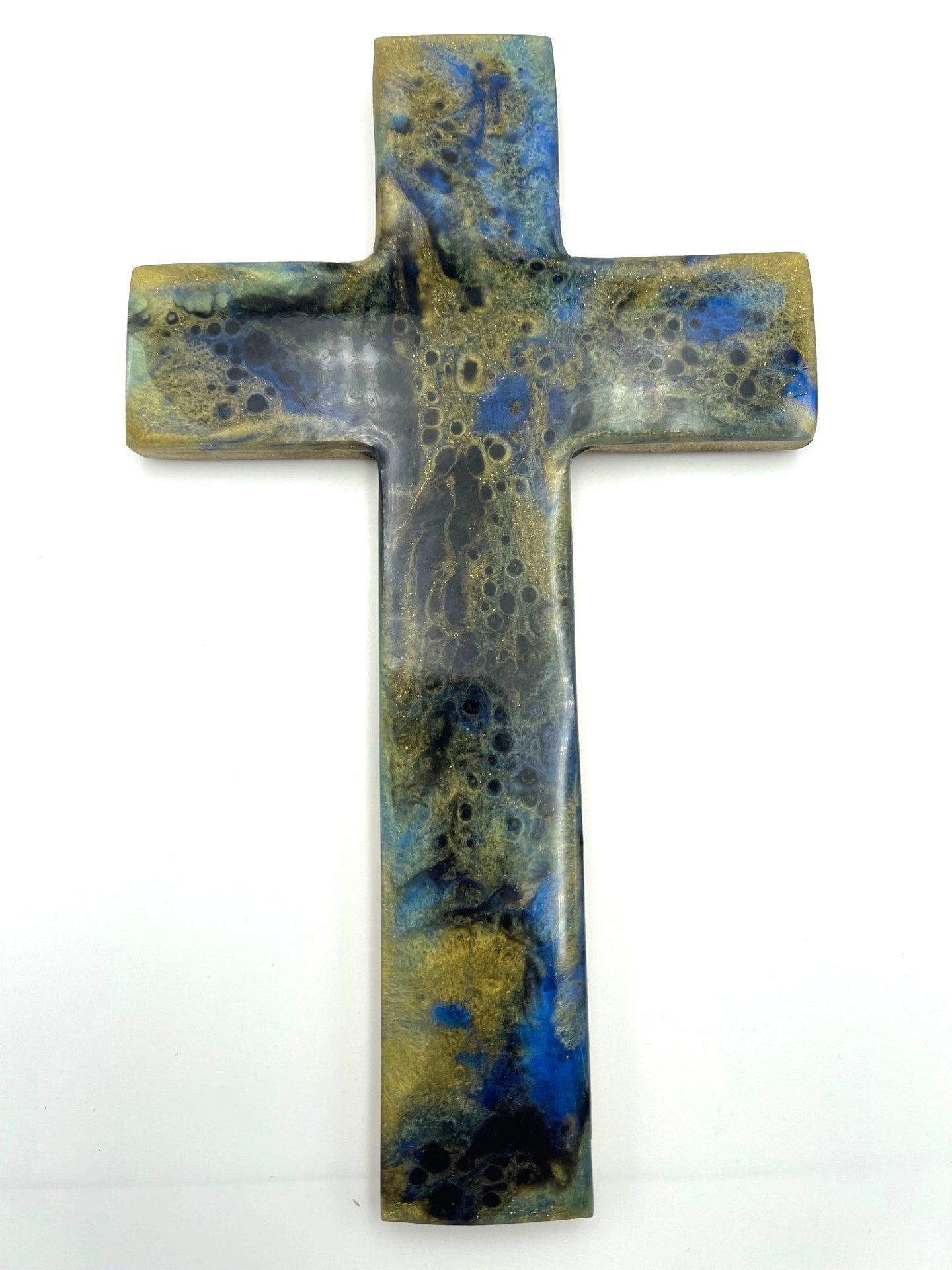 Wood Resin Cross (Various Colours)