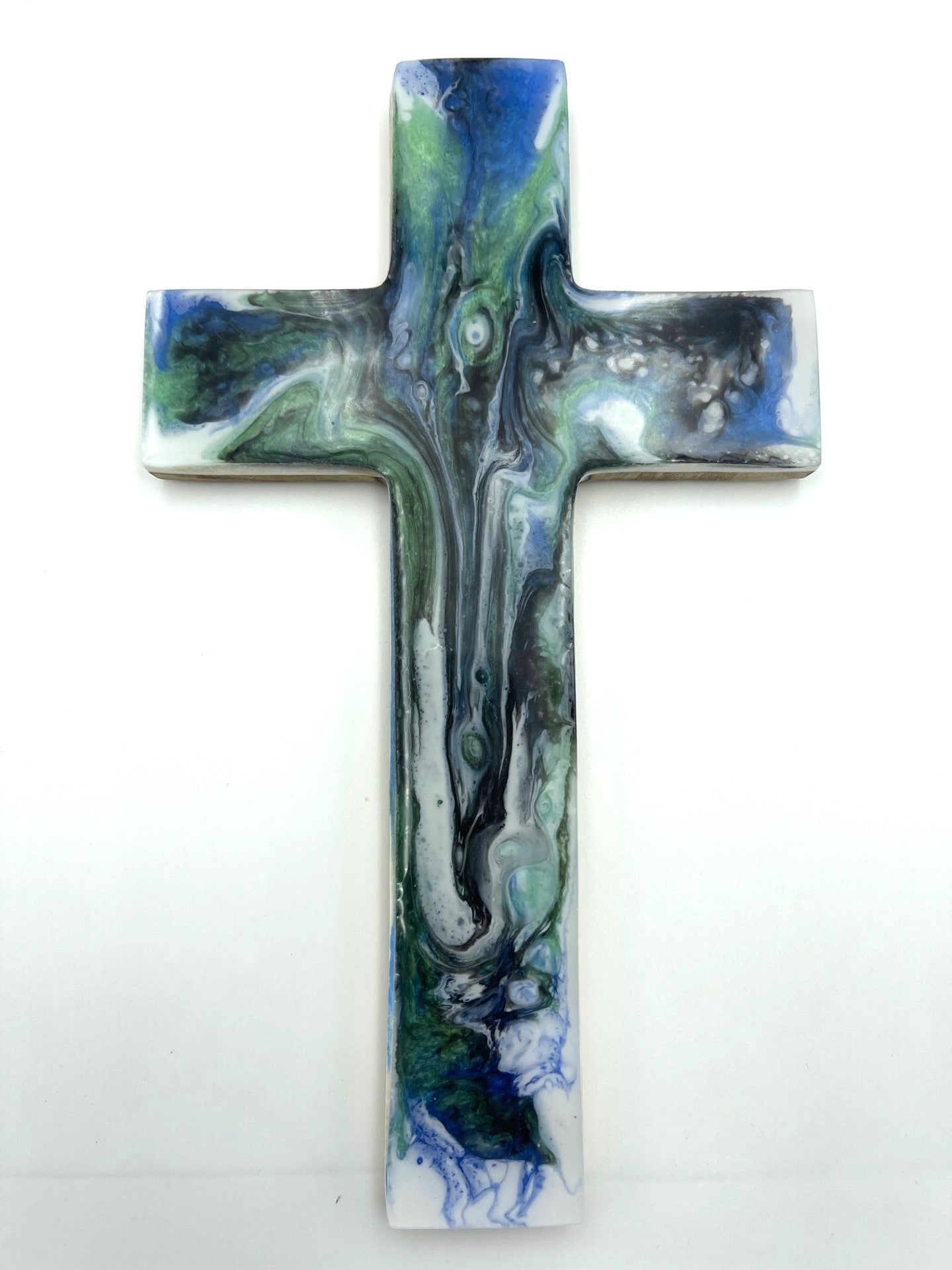 Wood Resin Cross (Various Colours)