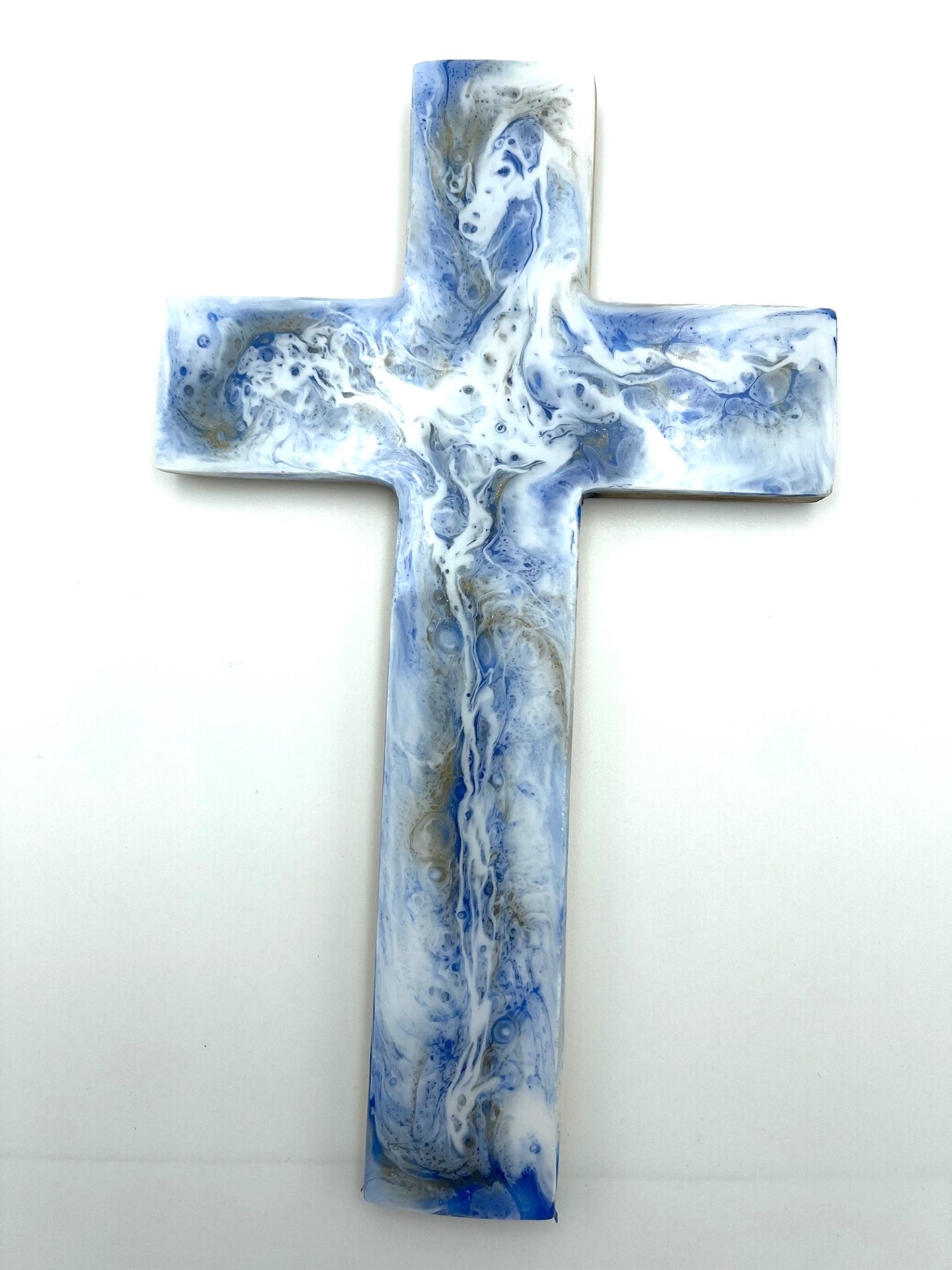 Wood Resin Cross (Various Colours)