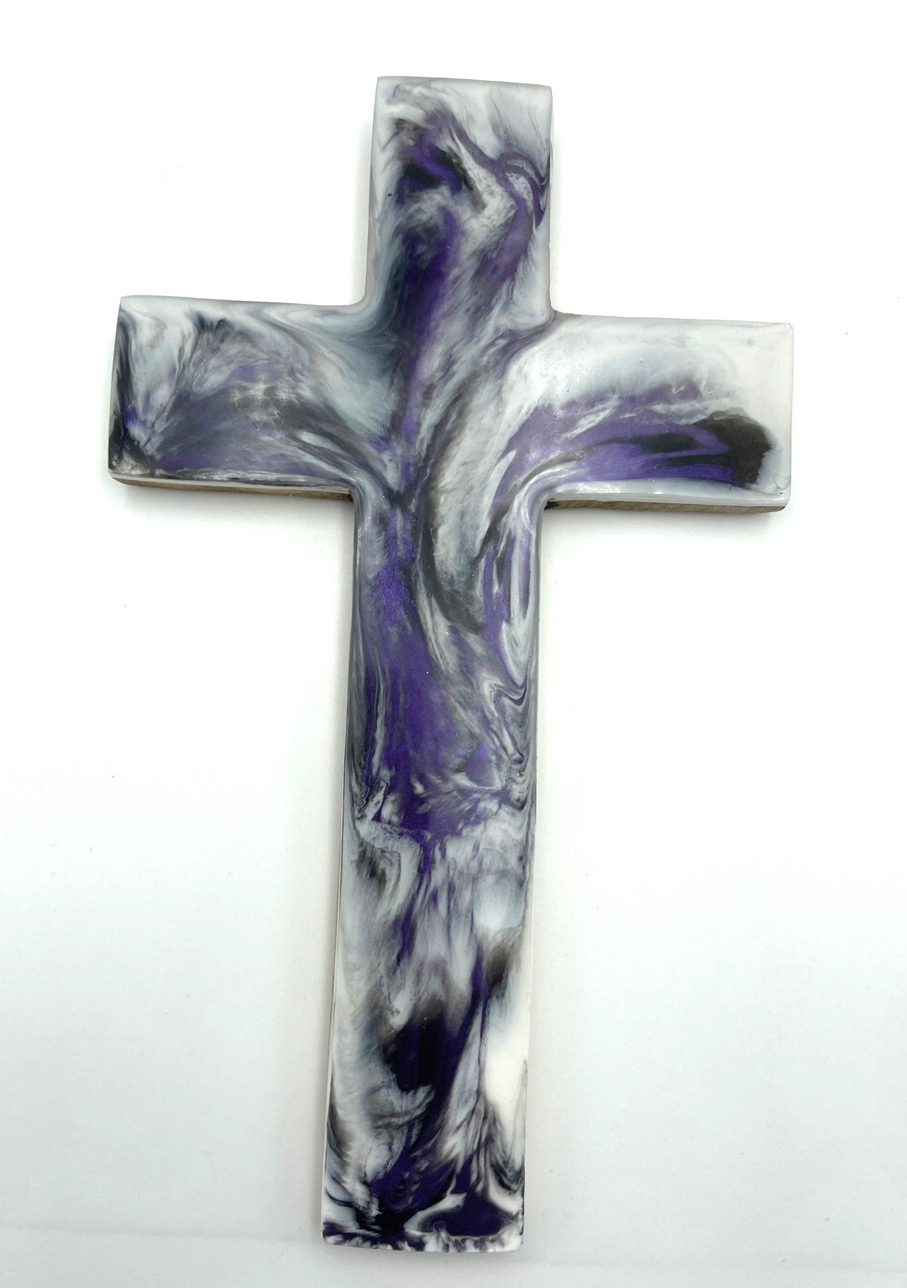 Wood Resin Cross (Various Colours)