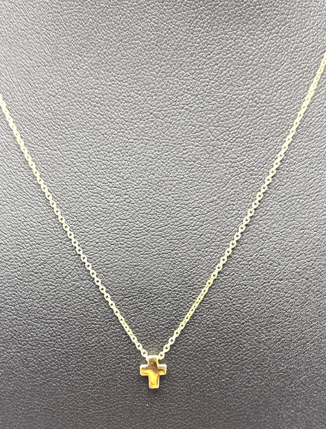 18k Gold Plated Mini Cross Necklace