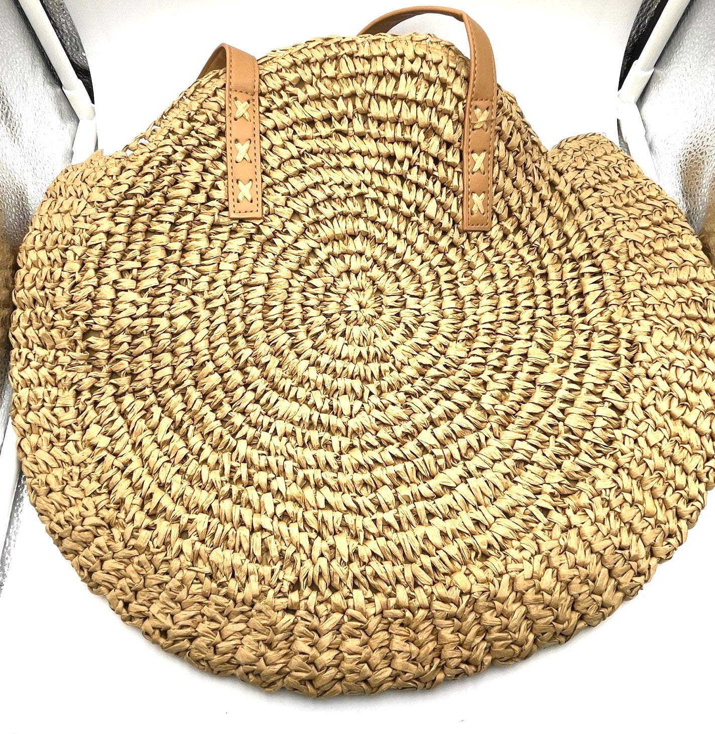 Hamsa Hand Woven Beach Bag