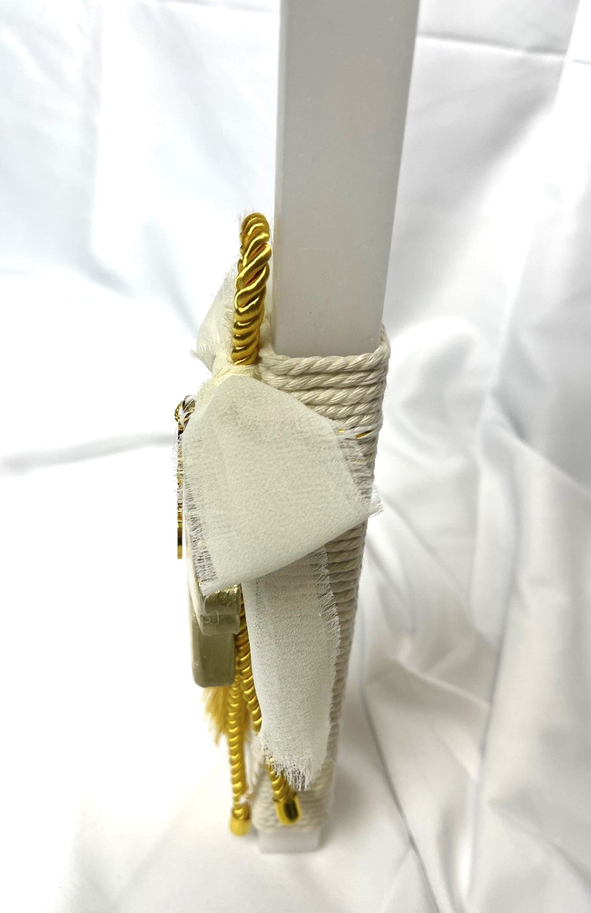 Clay Cross Faith Easter Candle - Palm Sunday / Lambatha 40cm (LARGE)