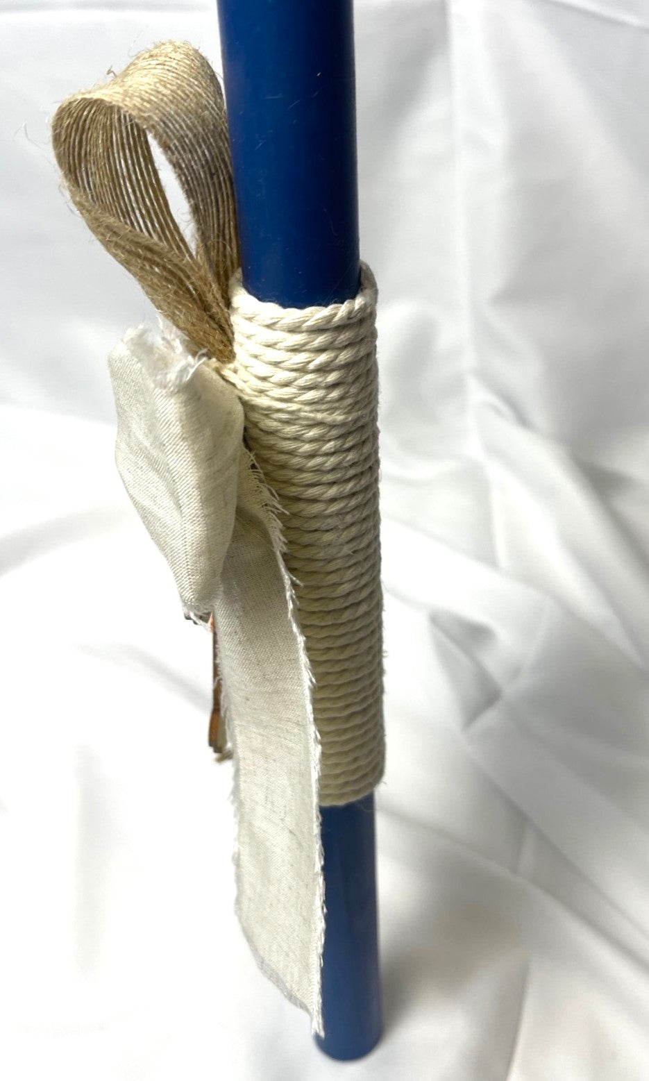 Wooden Cross Easter Candle - Palm Sunday / Lambatha 40cm (LARGE)