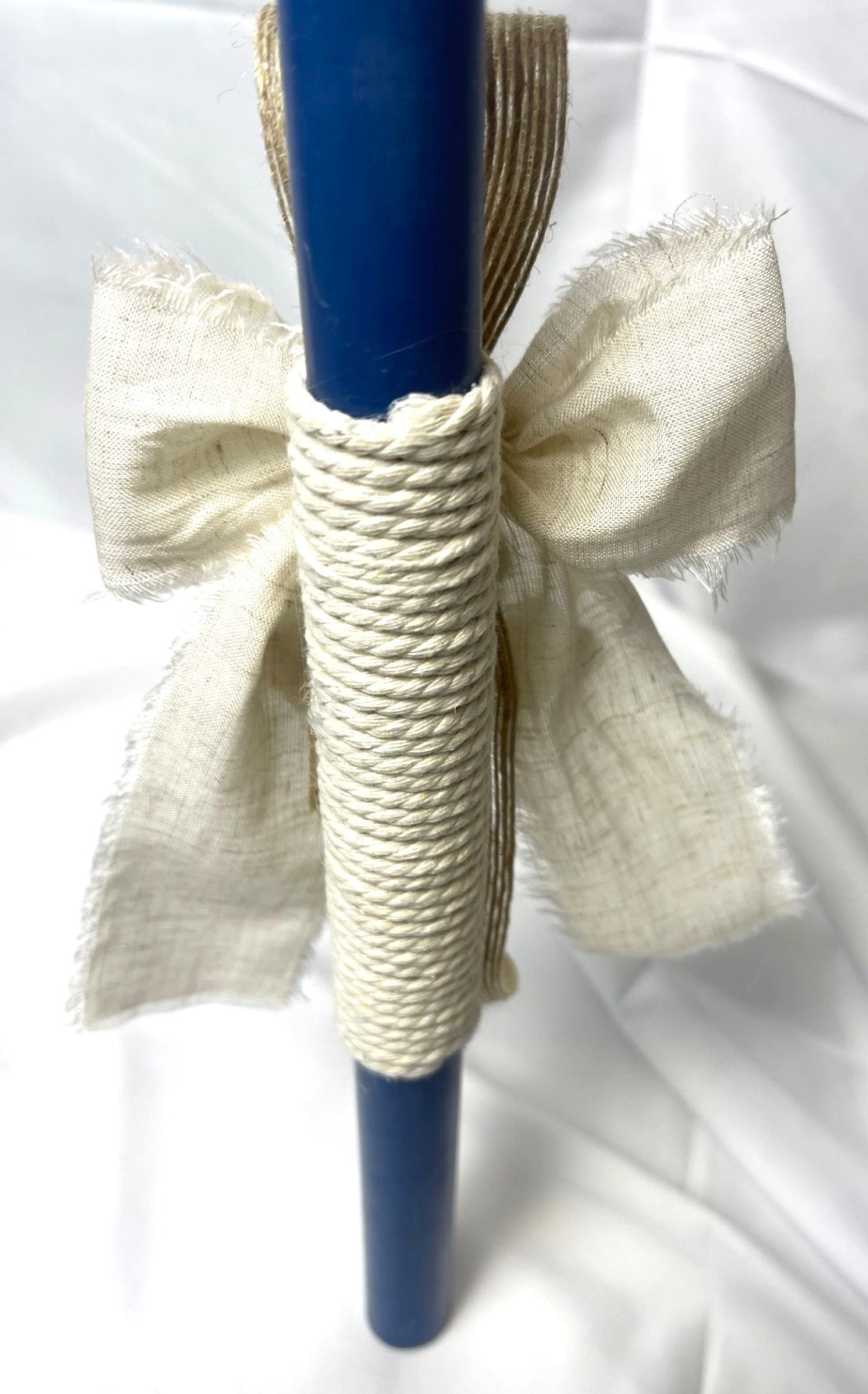 Wooden Cross Easter Candle - Palm Sunday / Lambatha 40cm (LARGE)