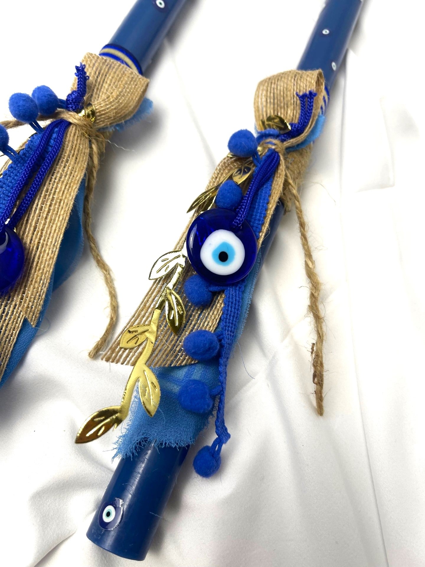 Evil Eye Easter Candle Palm Sunday / Lambatha 40cm (LARGE)