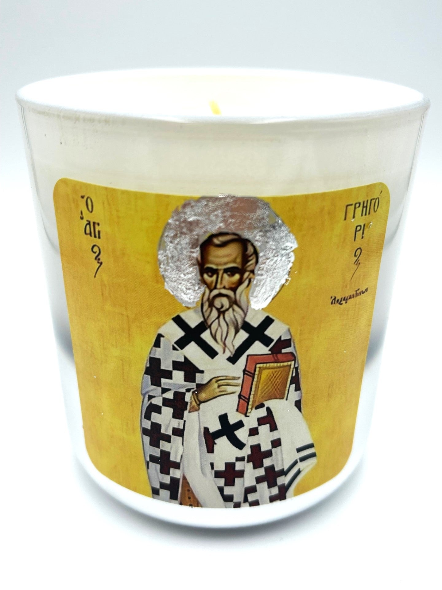 St Gregory The Theologian Candle - Livani / Frankincense Fragrance