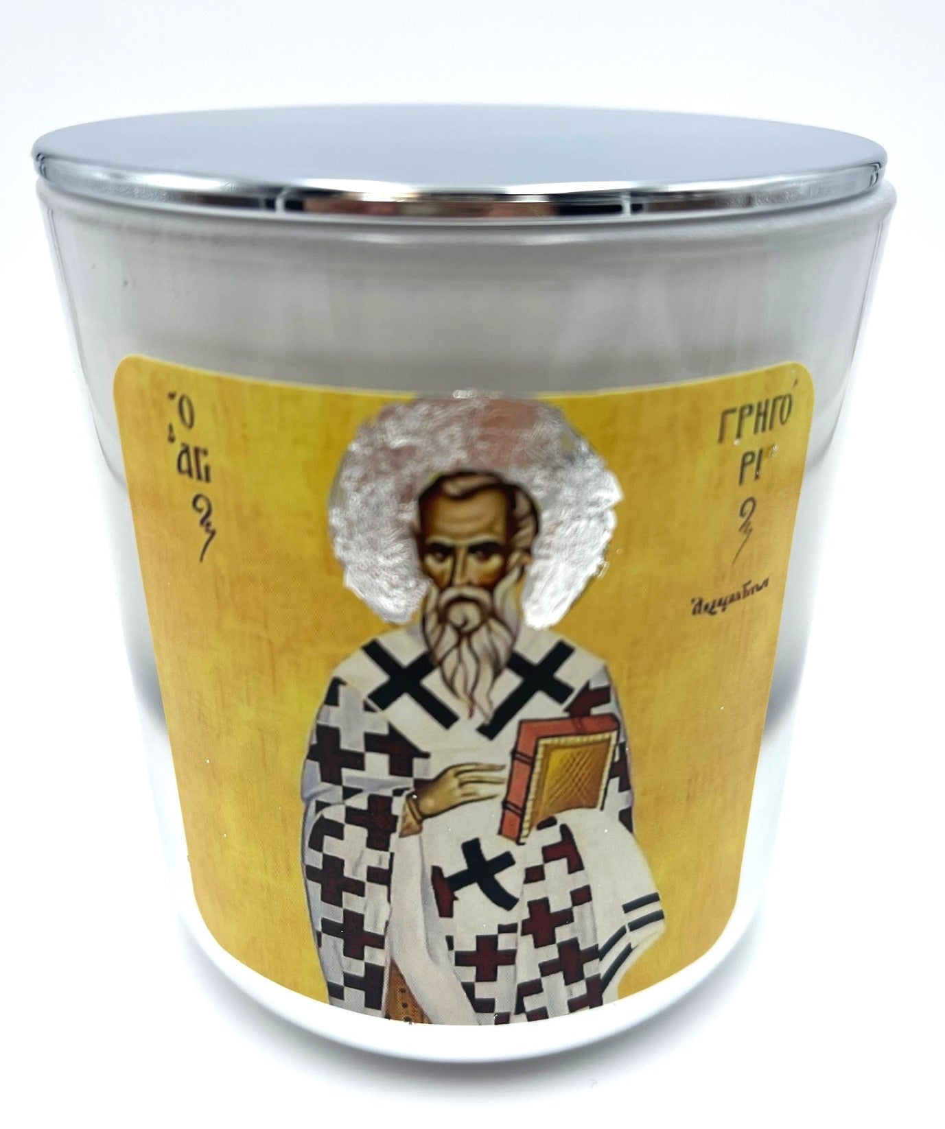 St Gregory The Theologian Candle - Livani / Frankincense Fragrance