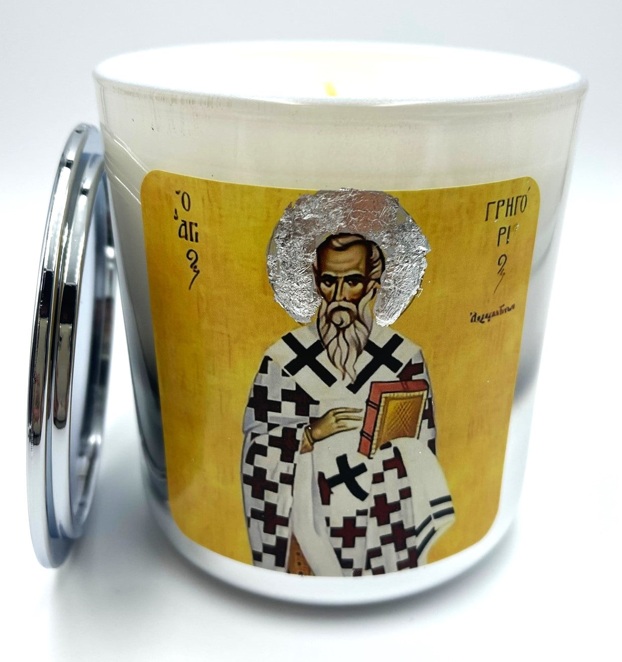 St Gregory The Theologian Candle - Livani / Frankincense Fragrance