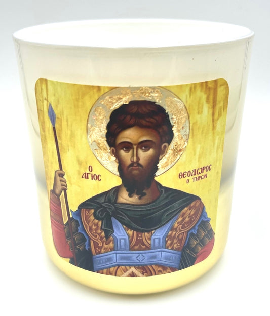 St Theodoros of Tiron Candle - Livani / Frankincense Fragrance