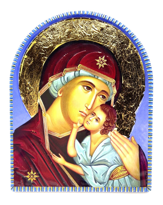 Tiled Icon - Virgin Mary & Jesus Style 1