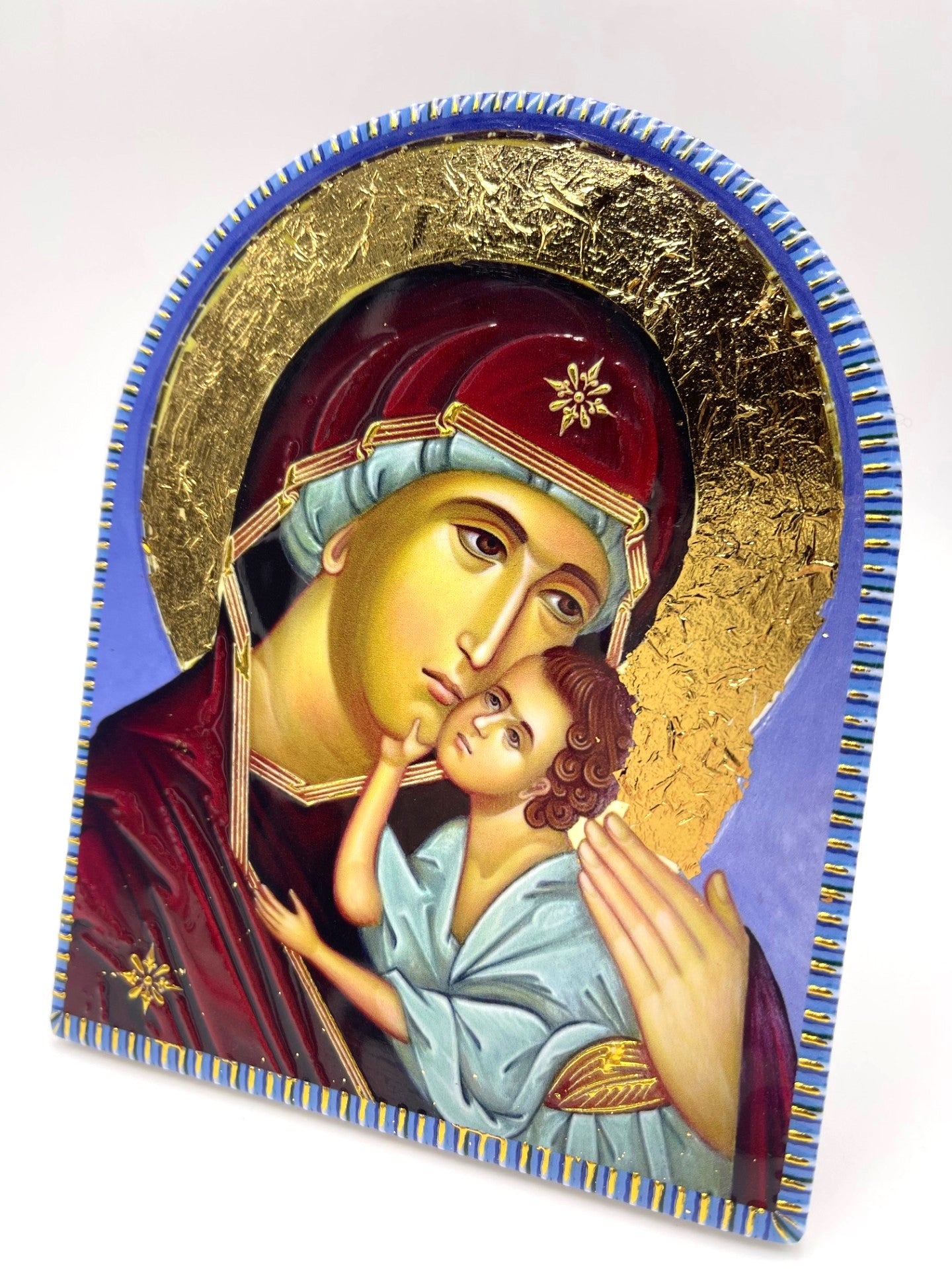 Tiled Icon - Virgin Mary & Jesus Style 1