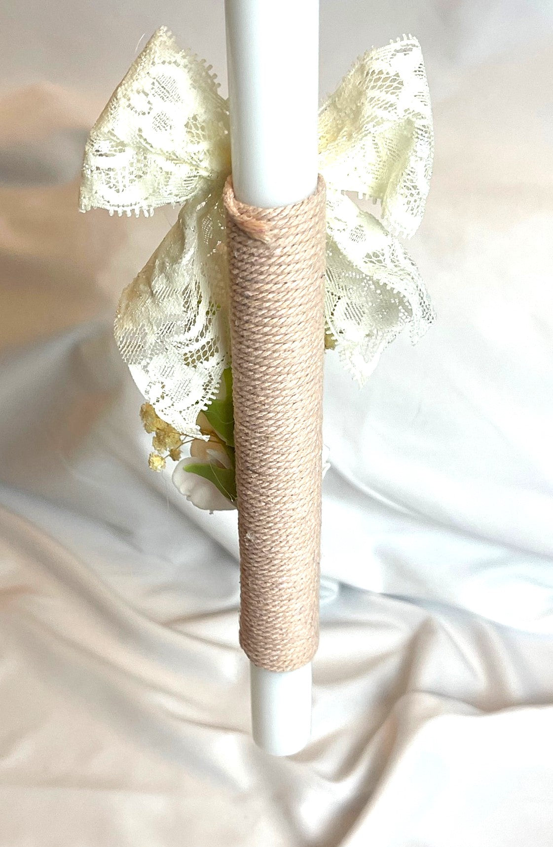 Floral Faith Lambatha / Palm Sunday Easter Candle 40cm (LARGE)