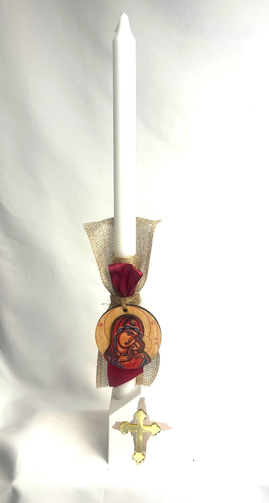 Icon Magnet Lambatha Easter Candle (Blue or Red) 40cm (LARGE)
