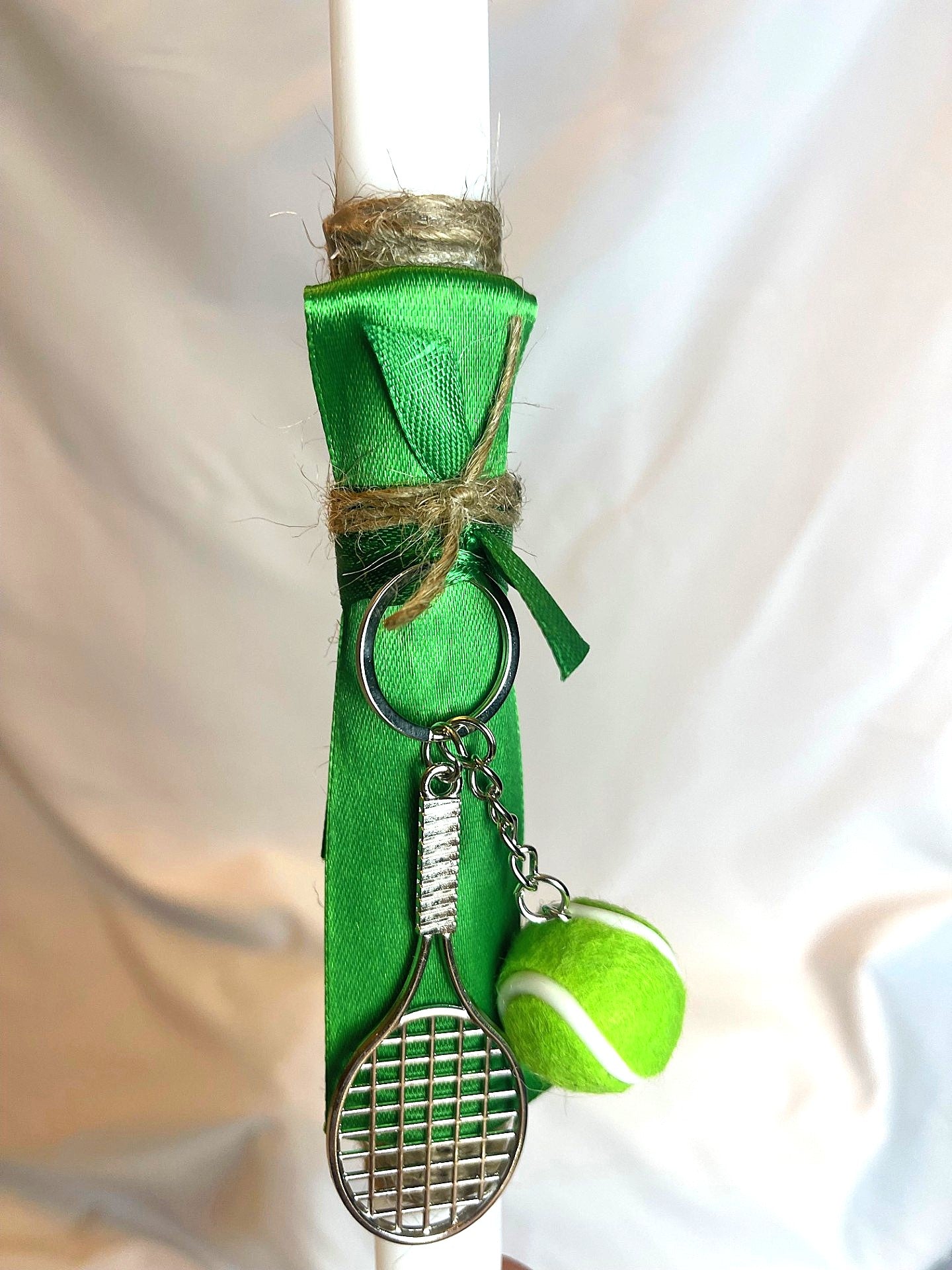 Tennis Lambatha / Palm Sunday Easter Candle 40cm (LARGE)