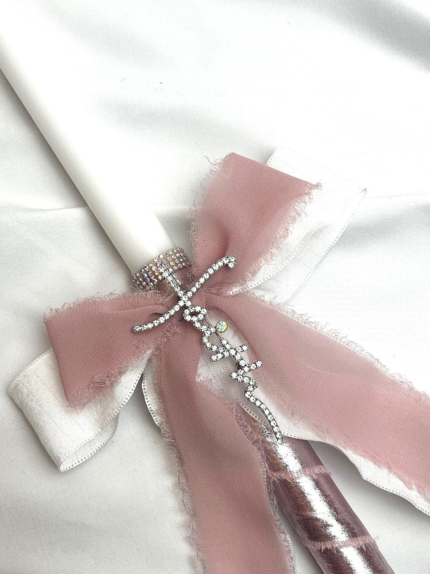 Faith Brooch Lambatha / Palm Sunday Easter Candle 40cm (LARGE)