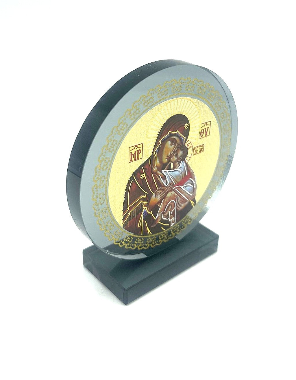 Mini Black Glass Icons