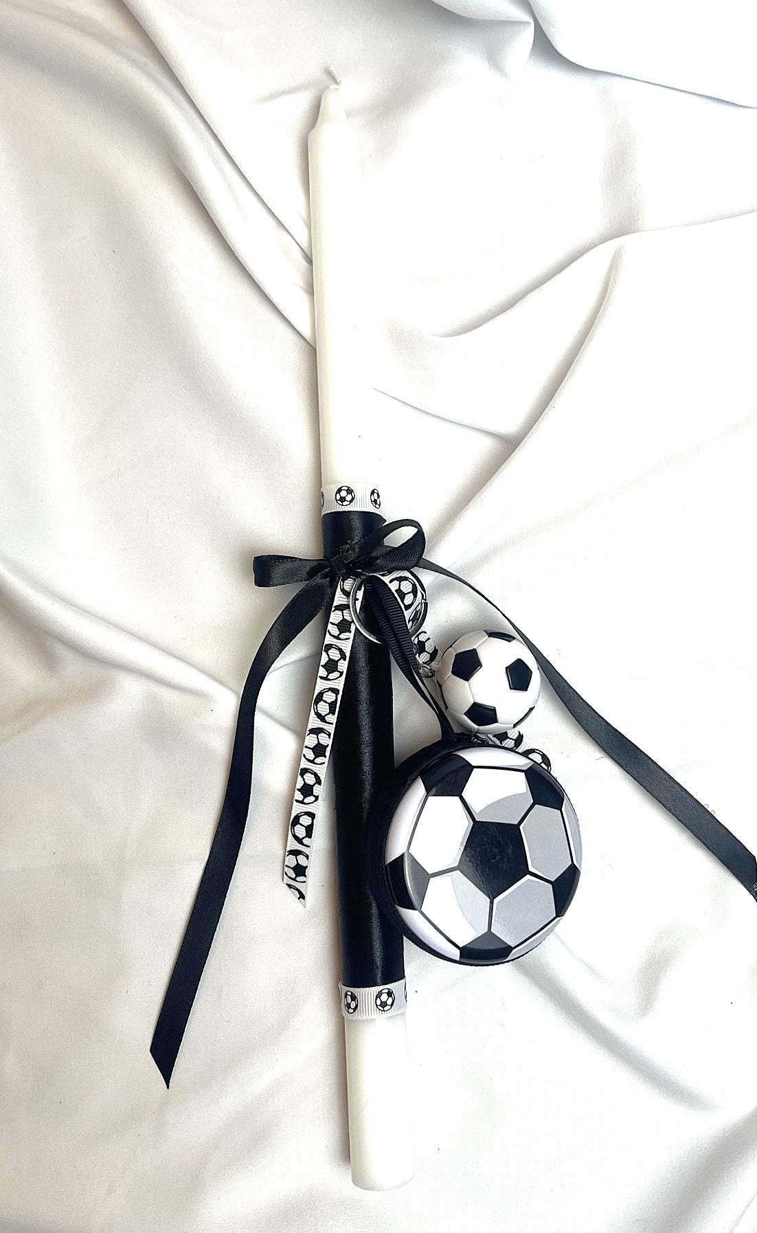 Soccer Fan Lambatha / Palm Sunday Easter Candle 40cm (LARGE)