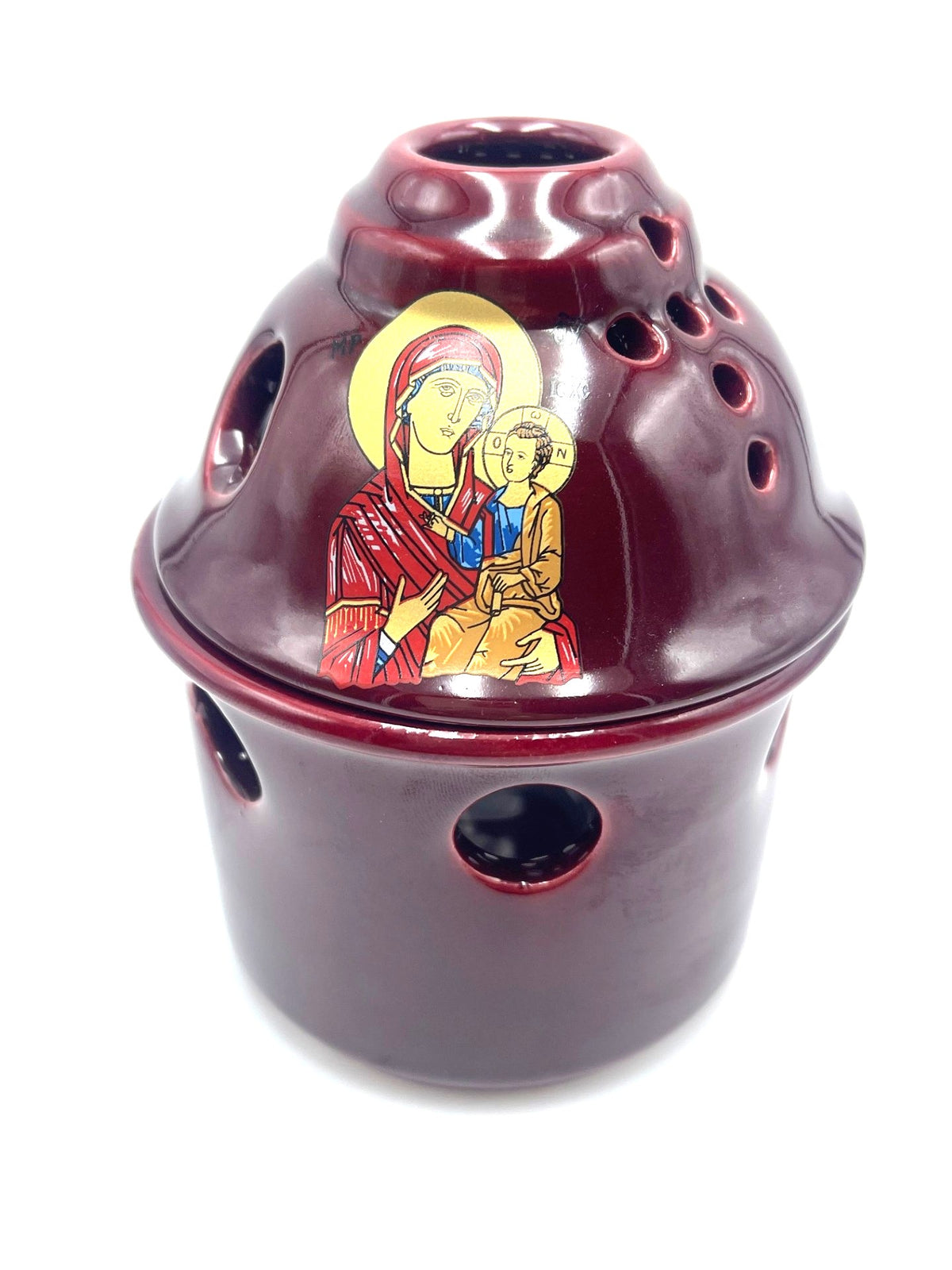 Ceramic Vigil Lamp - Virgin Mary (Various Colours) DISCONTINUED