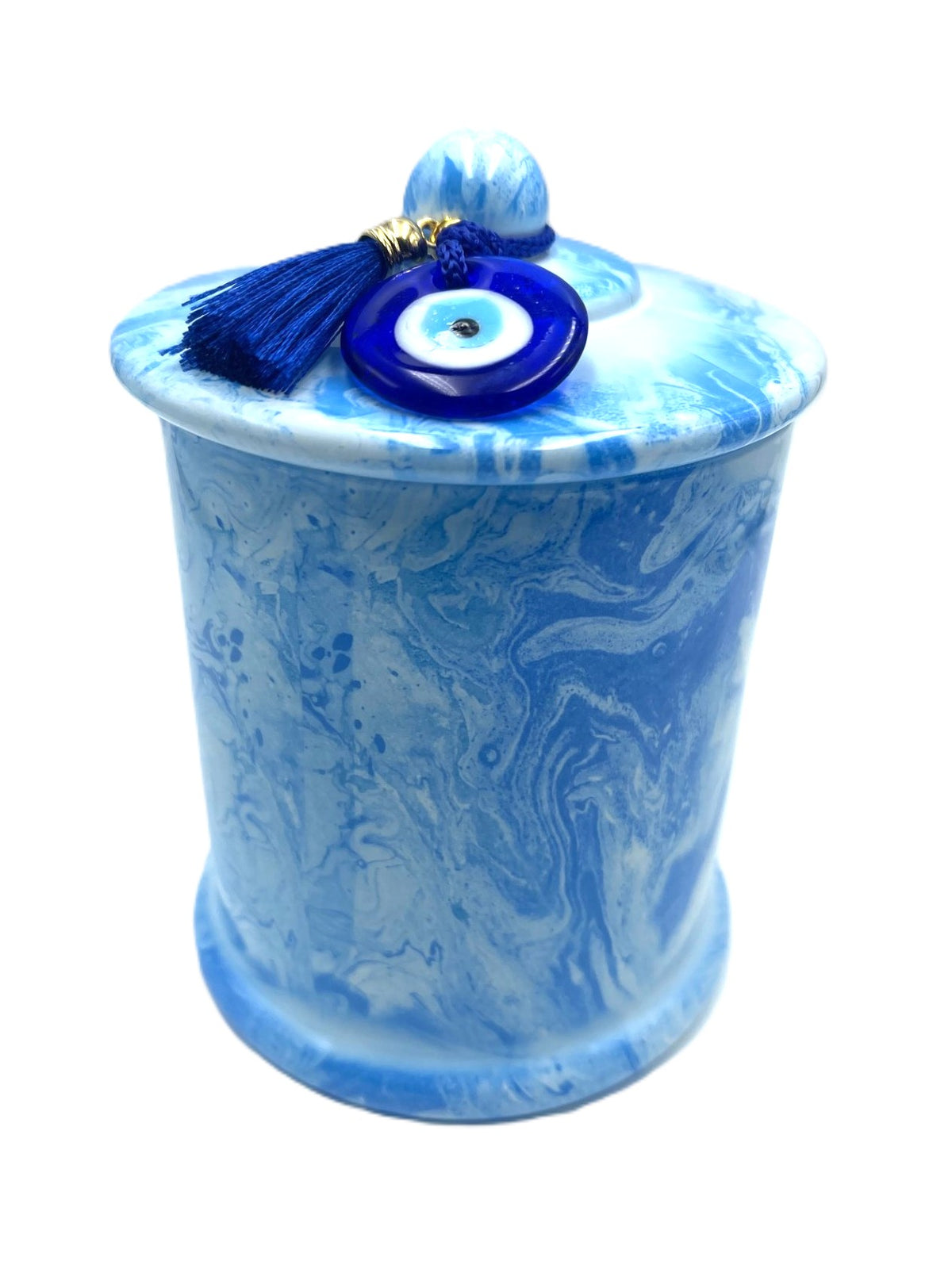 Mediterranean Evil Eye Candle