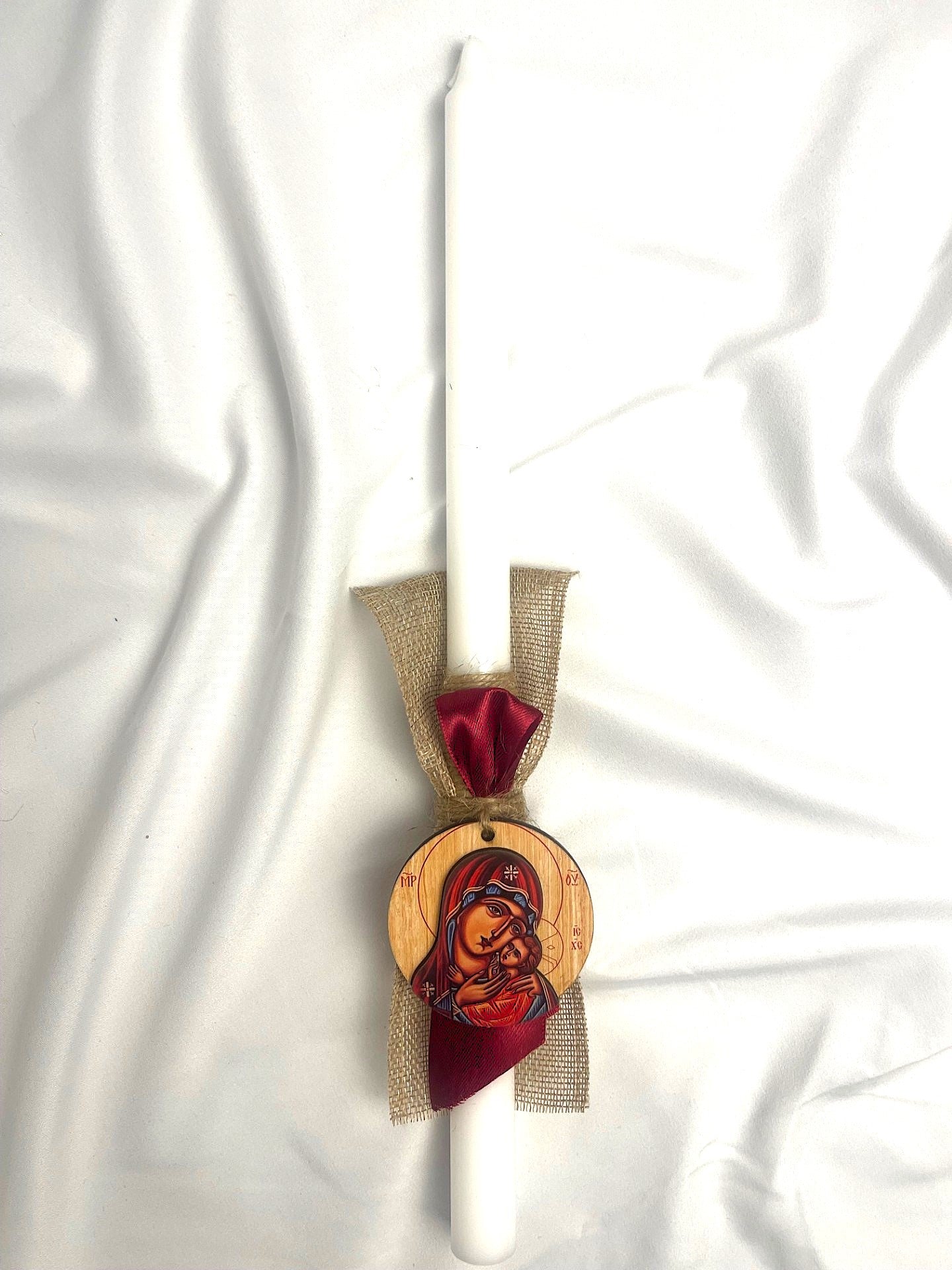 Icon Magnet Lambatha Easter Candle (Blue or Red) 40cm (LARGE)