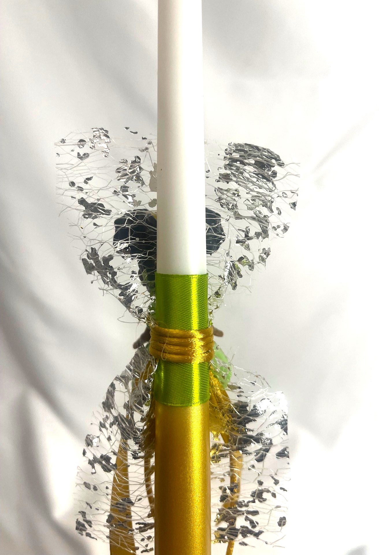 Flameless Easter Candle- Tiana 'The Princess and the Frog' Lambatha / Palm Sunday 28 cm (SMALL)