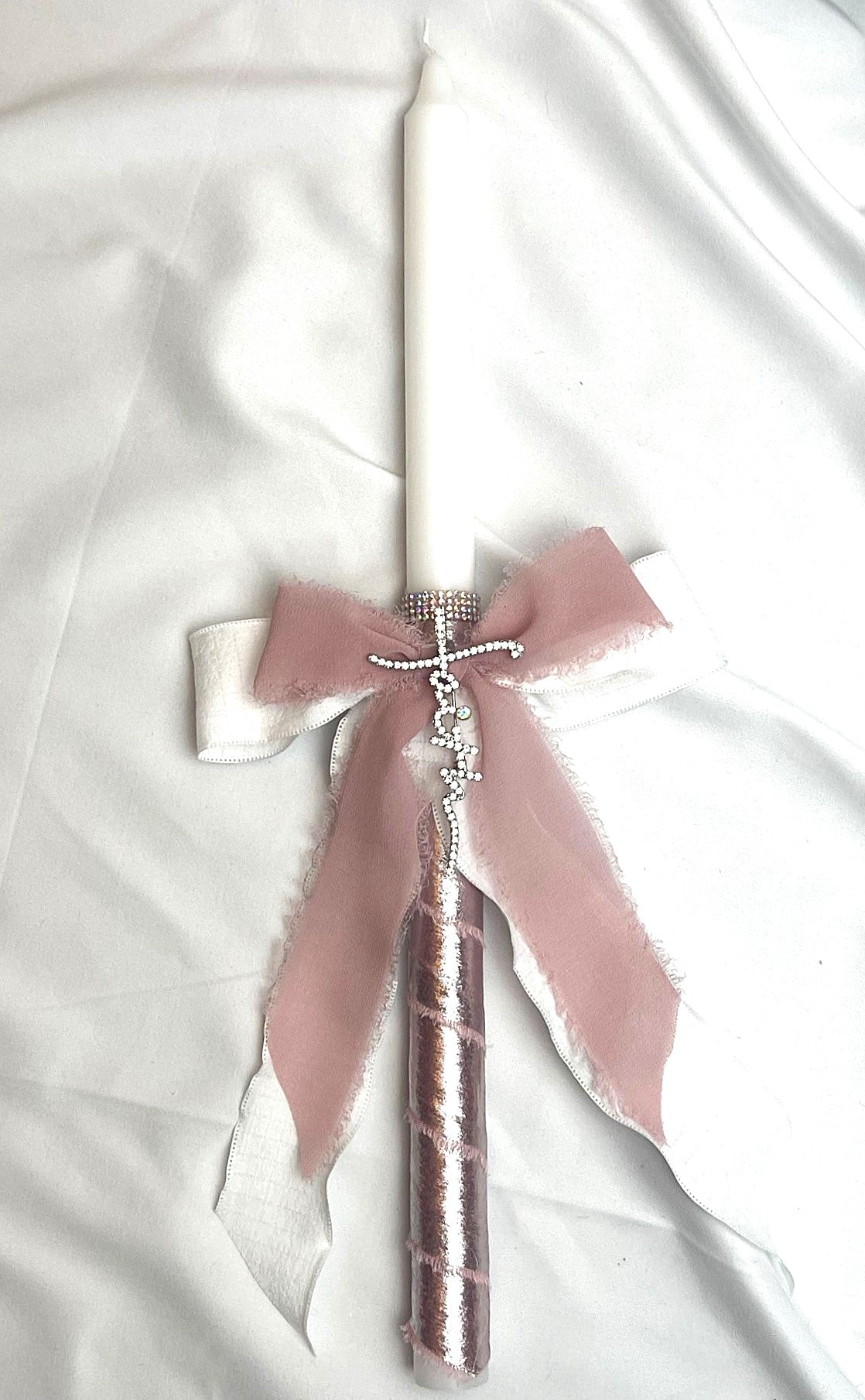 Faith Brooch Lambatha / Palm Sunday Easter Candle 40cm (LARGE)