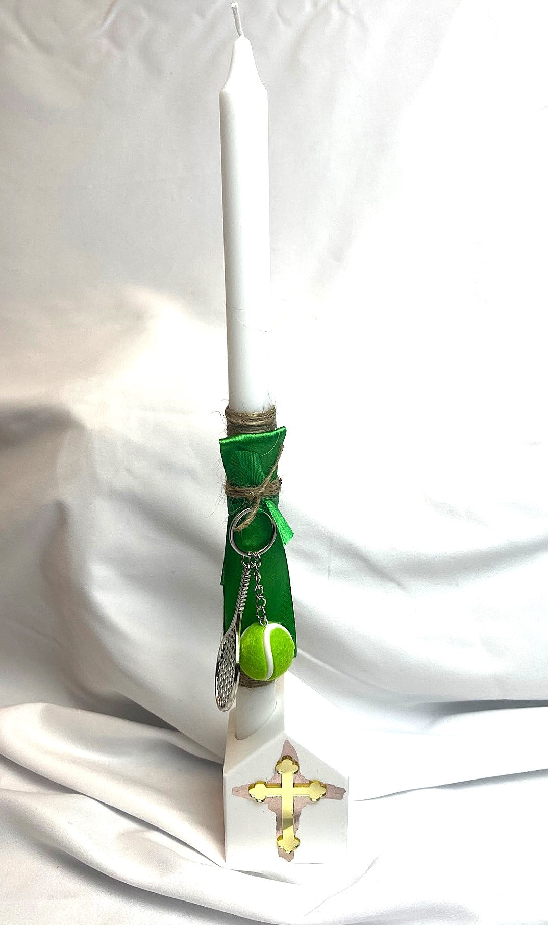 Tennis Lambatha / Palm Sunday Easter Candle 40cm (LARGE)