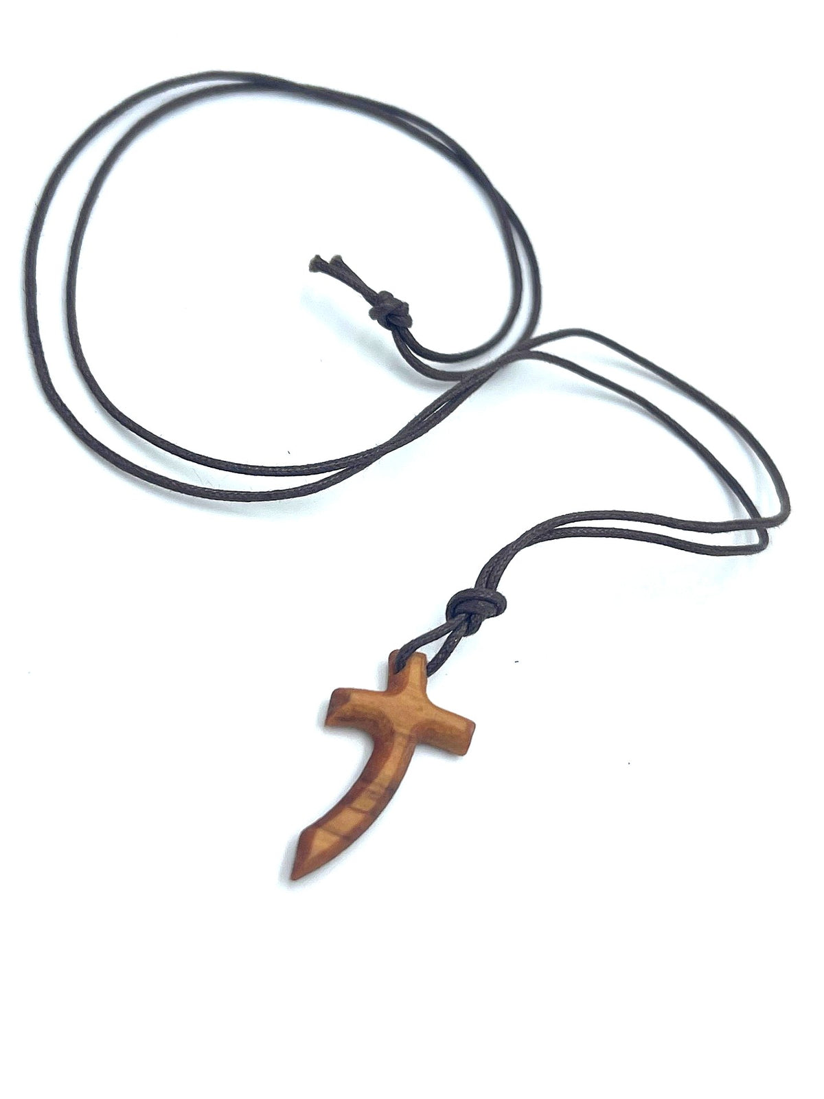 Curved Olive Wood Cross (Unisex)