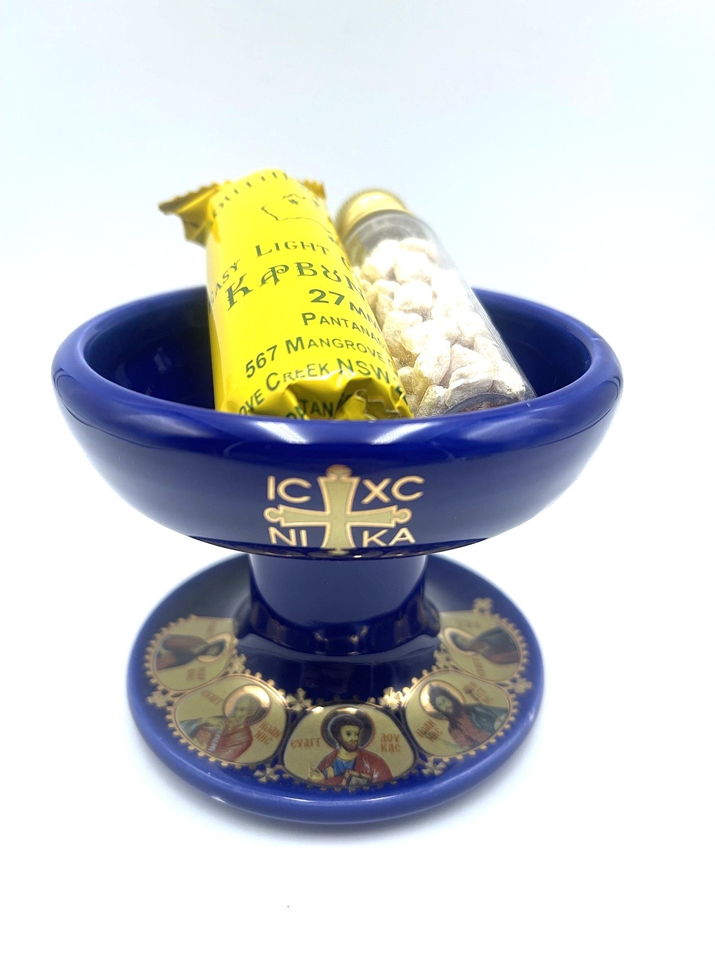 Ceramic Censor Livanistiri - Gold Leafed Icons (Various Colours)