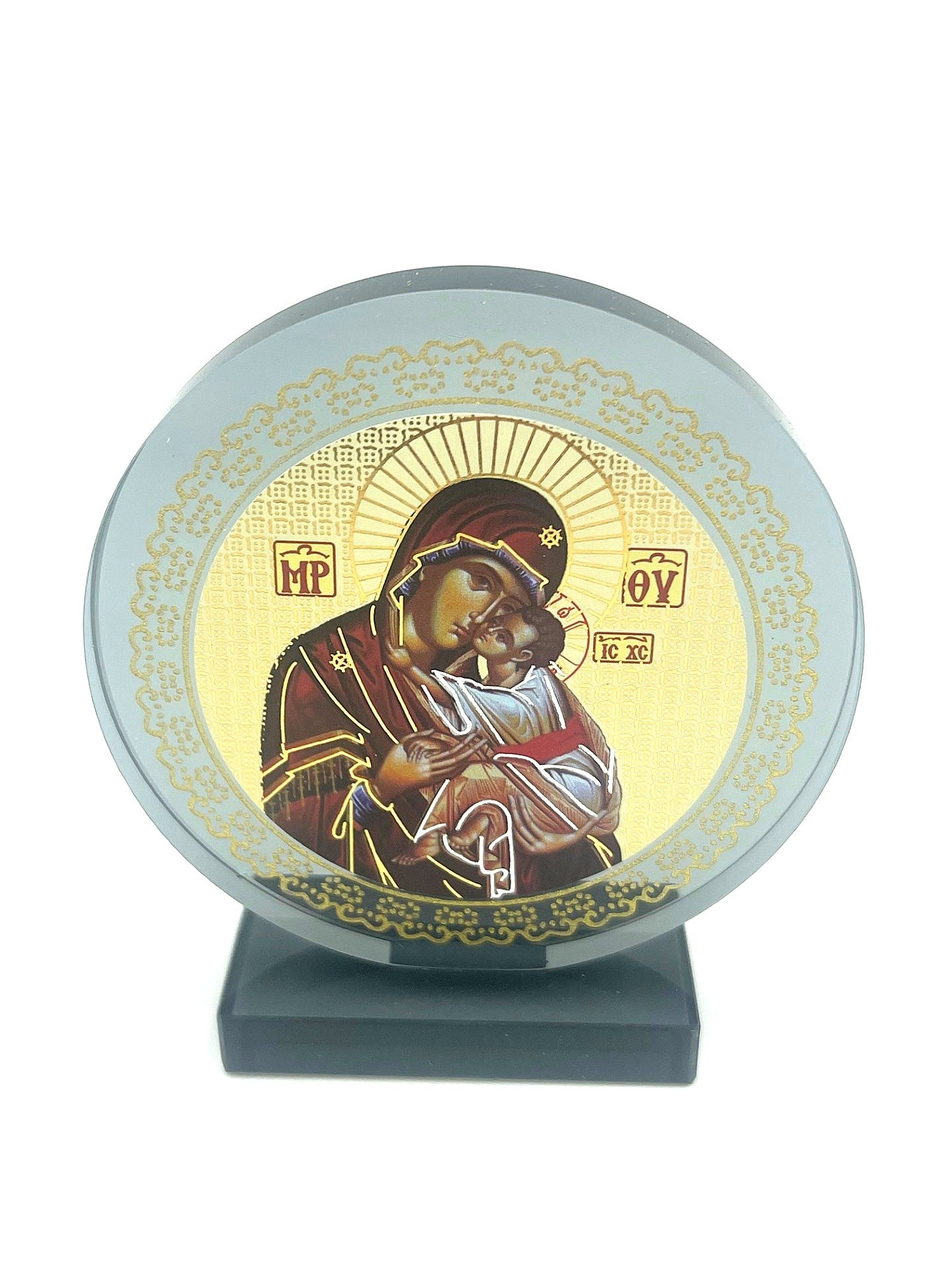 Mini Black Glass Icons