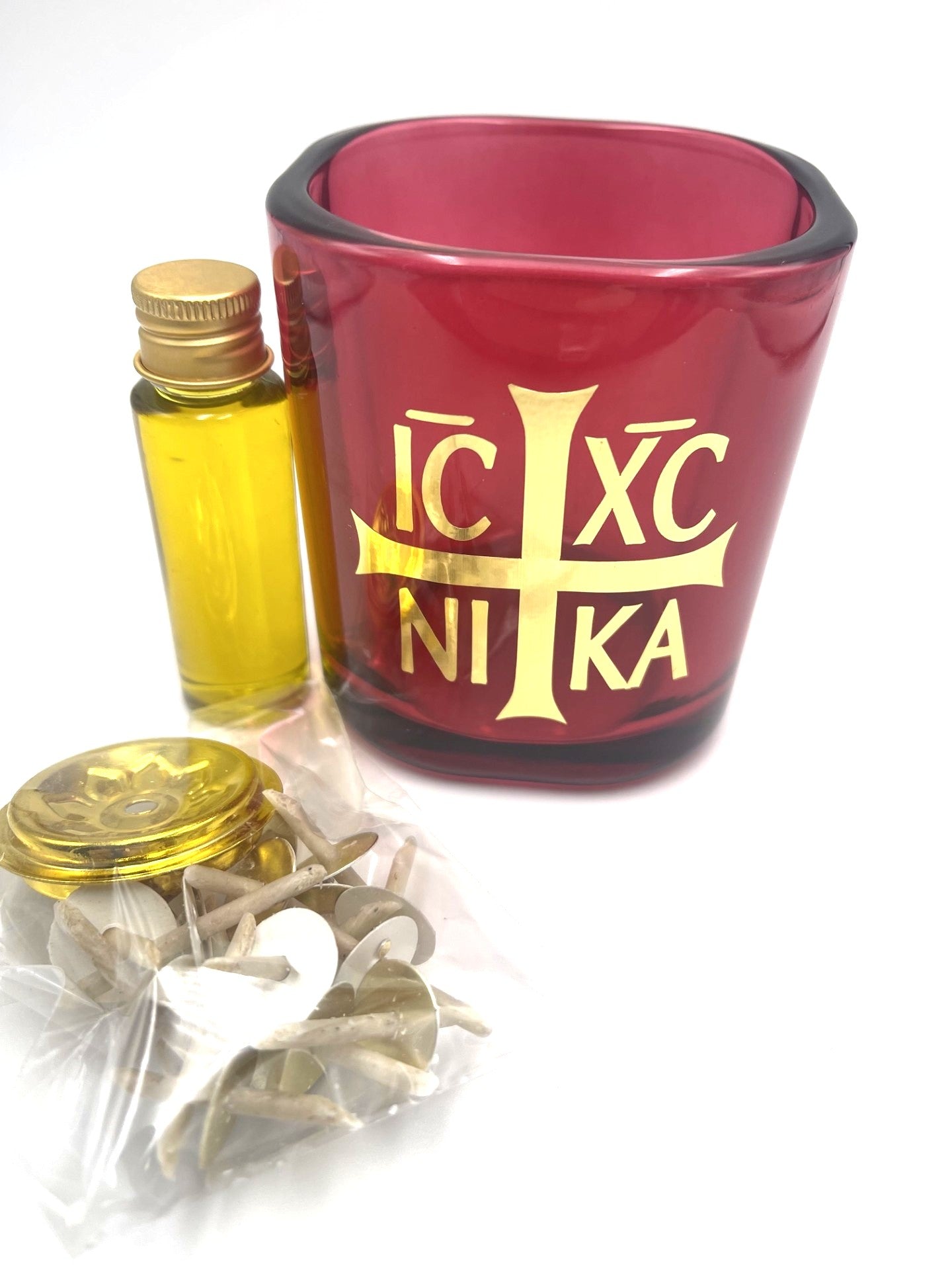 Kandili (Oil Vigil) Start Up Set IC XC NIKA (Red)