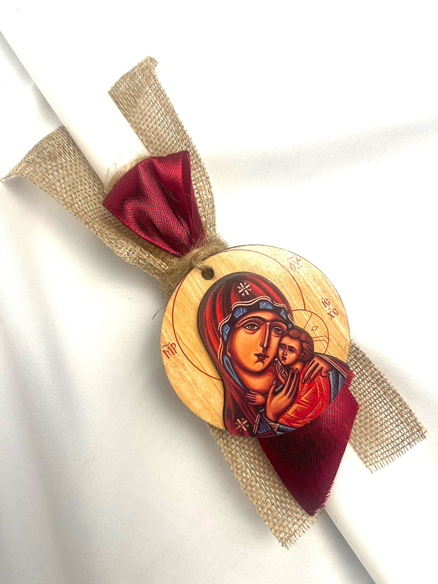 Icon Magnet Lambatha Easter Candle (Blue or Red) 40cm (LARGE)