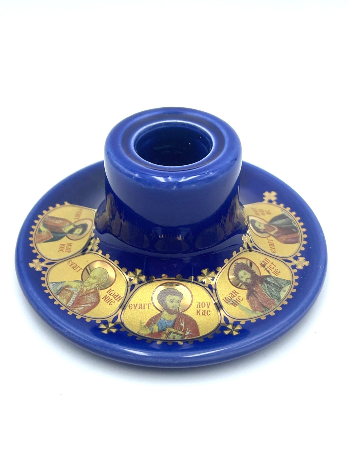 Ceramic Candle Holder (Royal Blue)