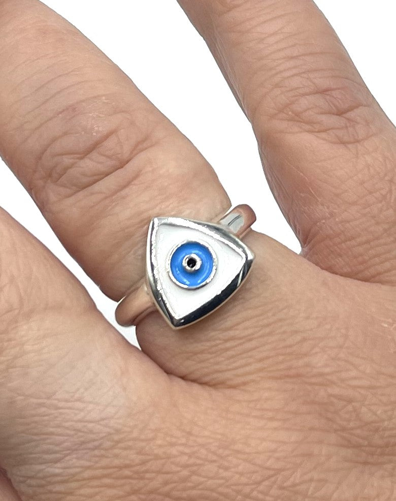 925 Sterling Silver Evil Eye Protection Ring   -  Women's Jewellery - Amulet - Protection - Gift for her